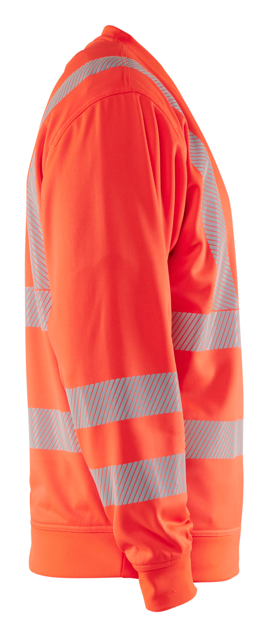 Blåkläder 3562 High vis Sweatshirt nærbillede med tryk