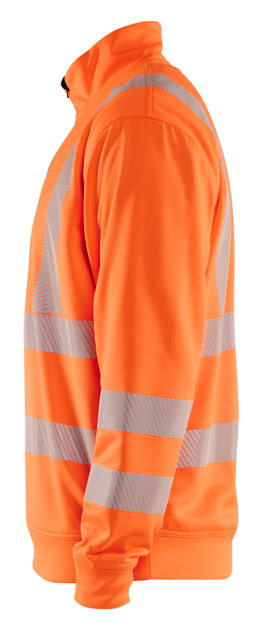 Blåkläder 3564 High vis Sweatshirt Half zip produktbillede med tryk