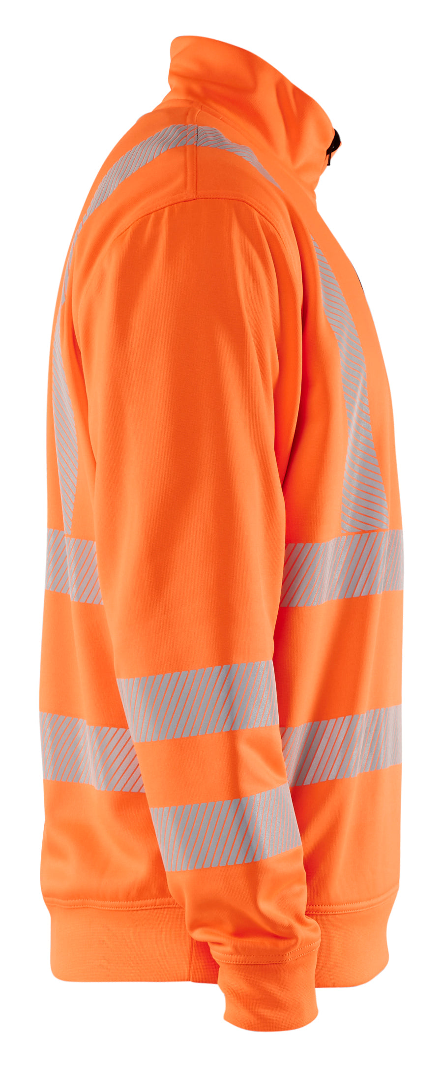Blåkläder 3564 High vis Sweatshirt Half zip produktfoto til broderi