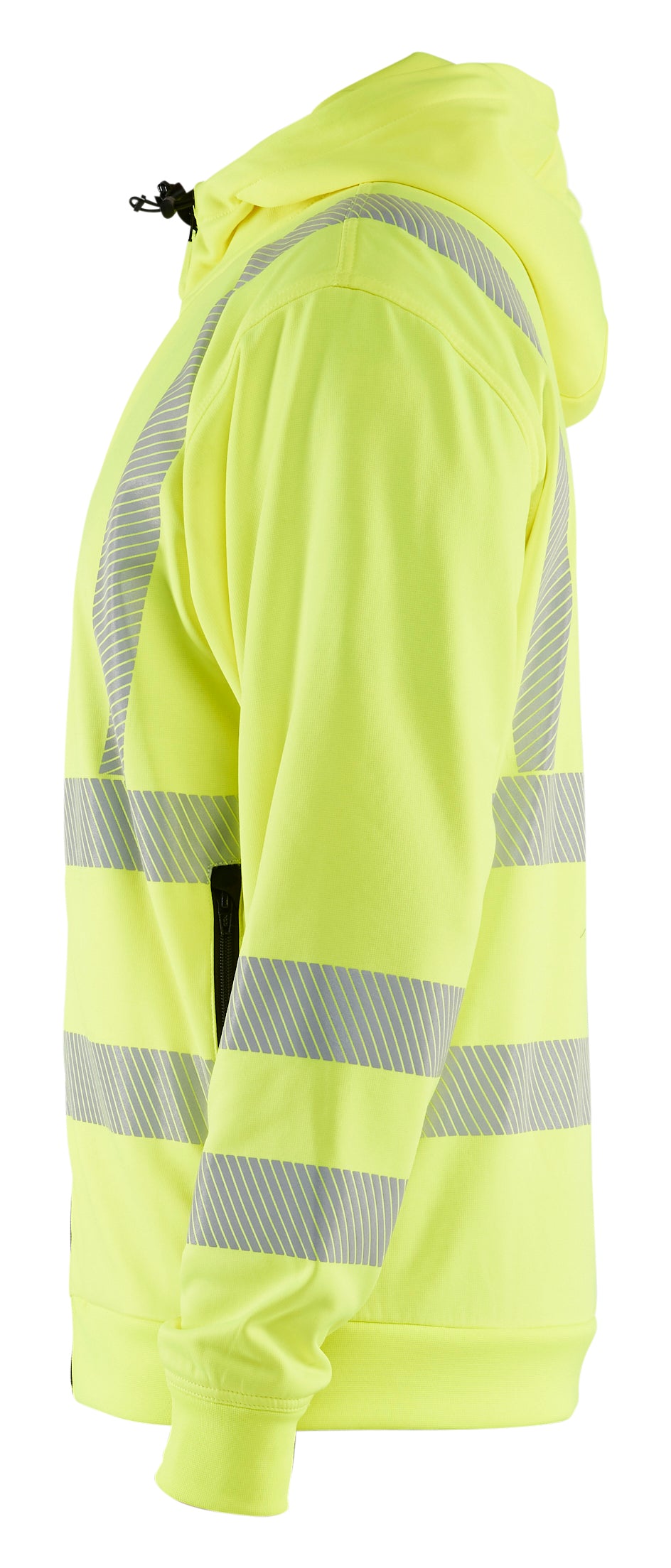Blåkläder 3565 High vis Hættetrøje Full zip produktfoto med tryk