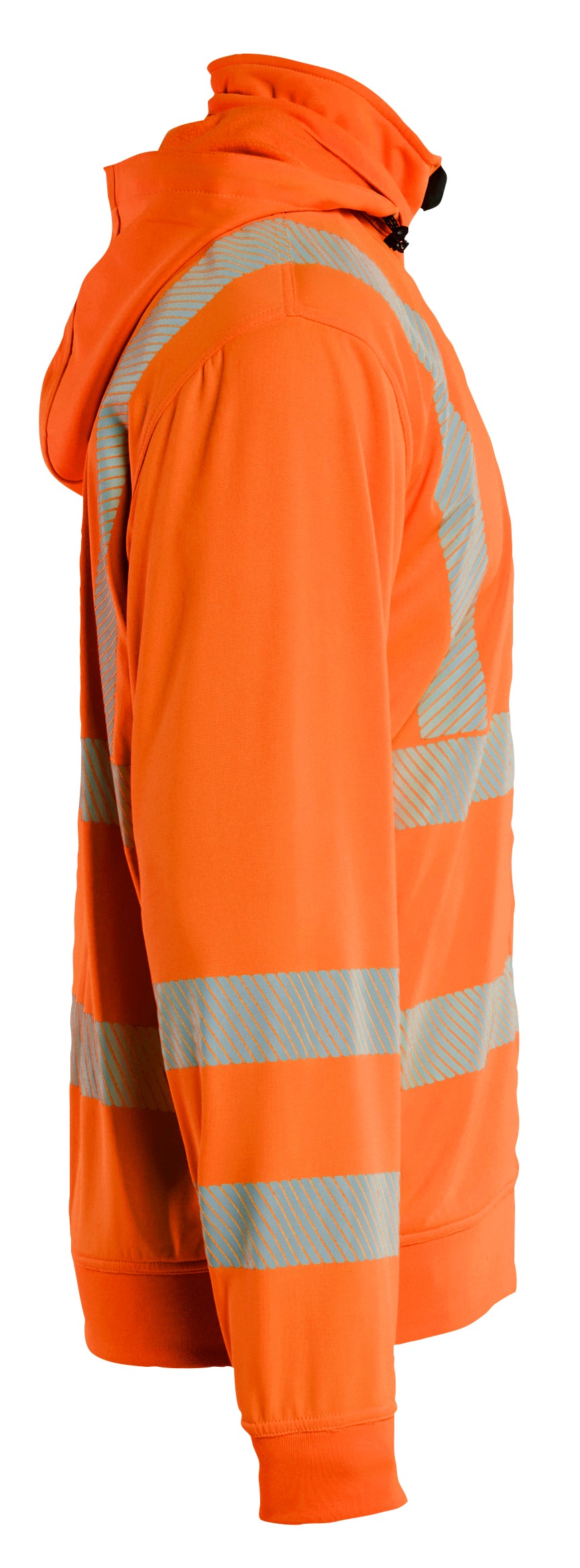 Blåkläder 3573 High Vis Sweatshirt med aftagelig hætte produktfoto til broderi