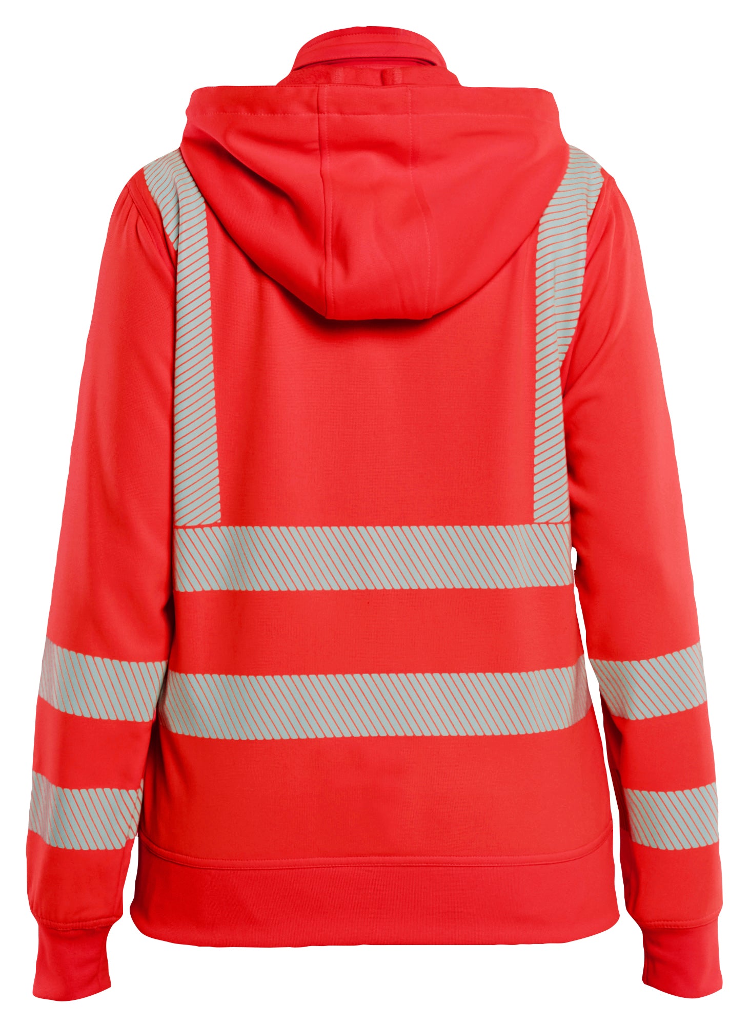 Blåkläder 3574 Dame High Vis Sweatshirt med aftagelig hætte detalje med firmalogo