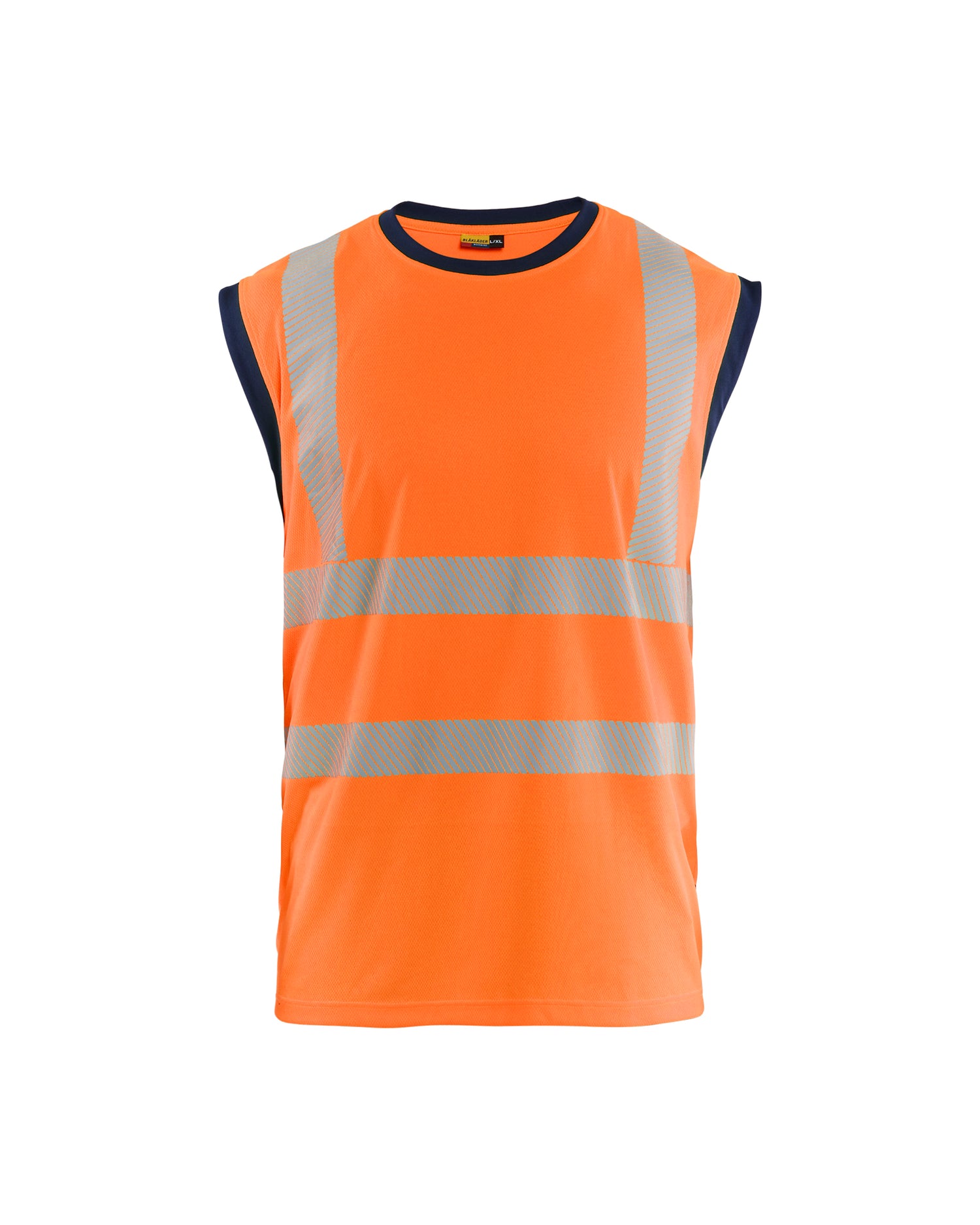 Blåkläder 3575 High Vis tanktop, High Vis Orange/Marineblå