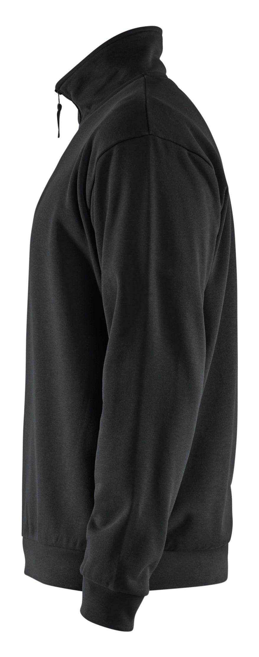 Blåkläder 3587 Sweatshirt Half zip nærbillede med tryk