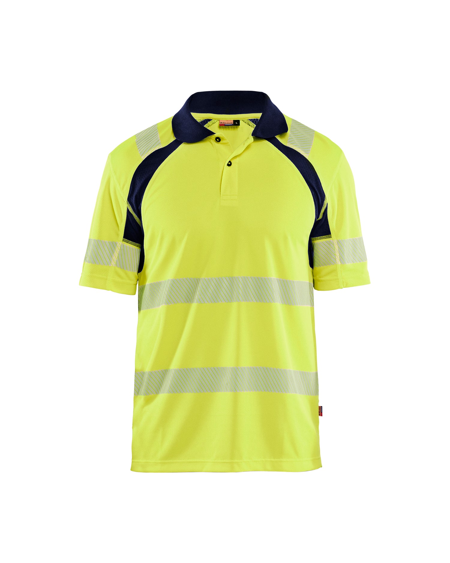 Blåkläder 3595 High Vis poloshirt, High Vis Gul/Marineblå