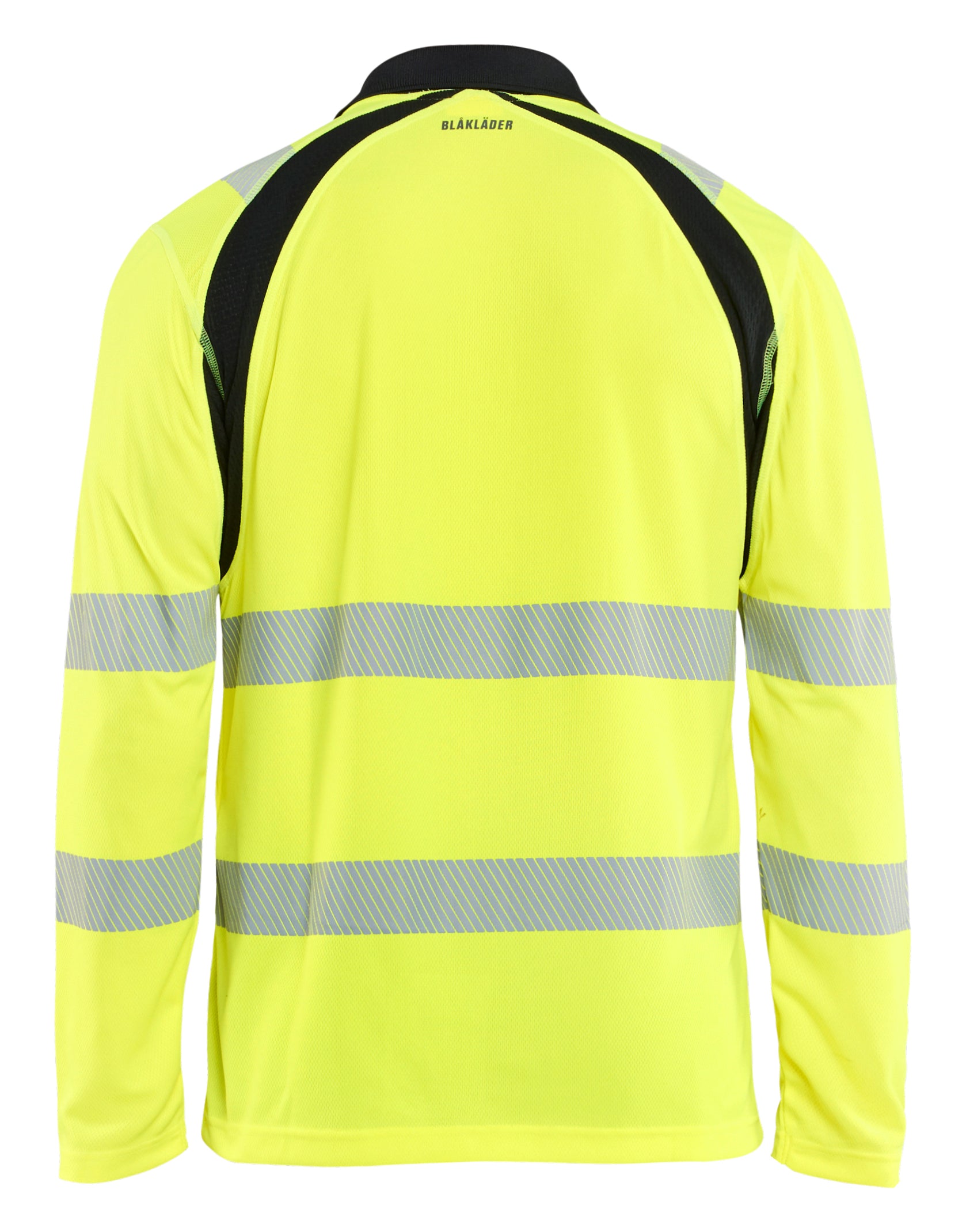 Blåkläder 3598 High Vis UV Polo Lang Ærme produktfoto med tryk