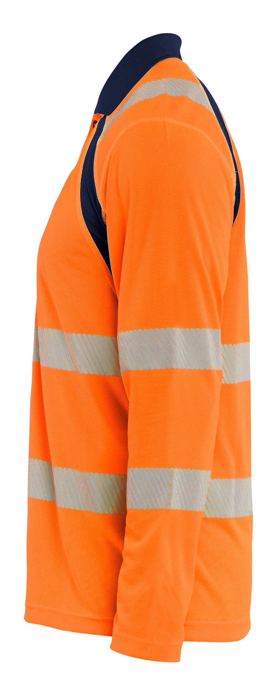 Blåkläder 3598 High Vis UV Polo Lang Ærme produktfoto til broderi