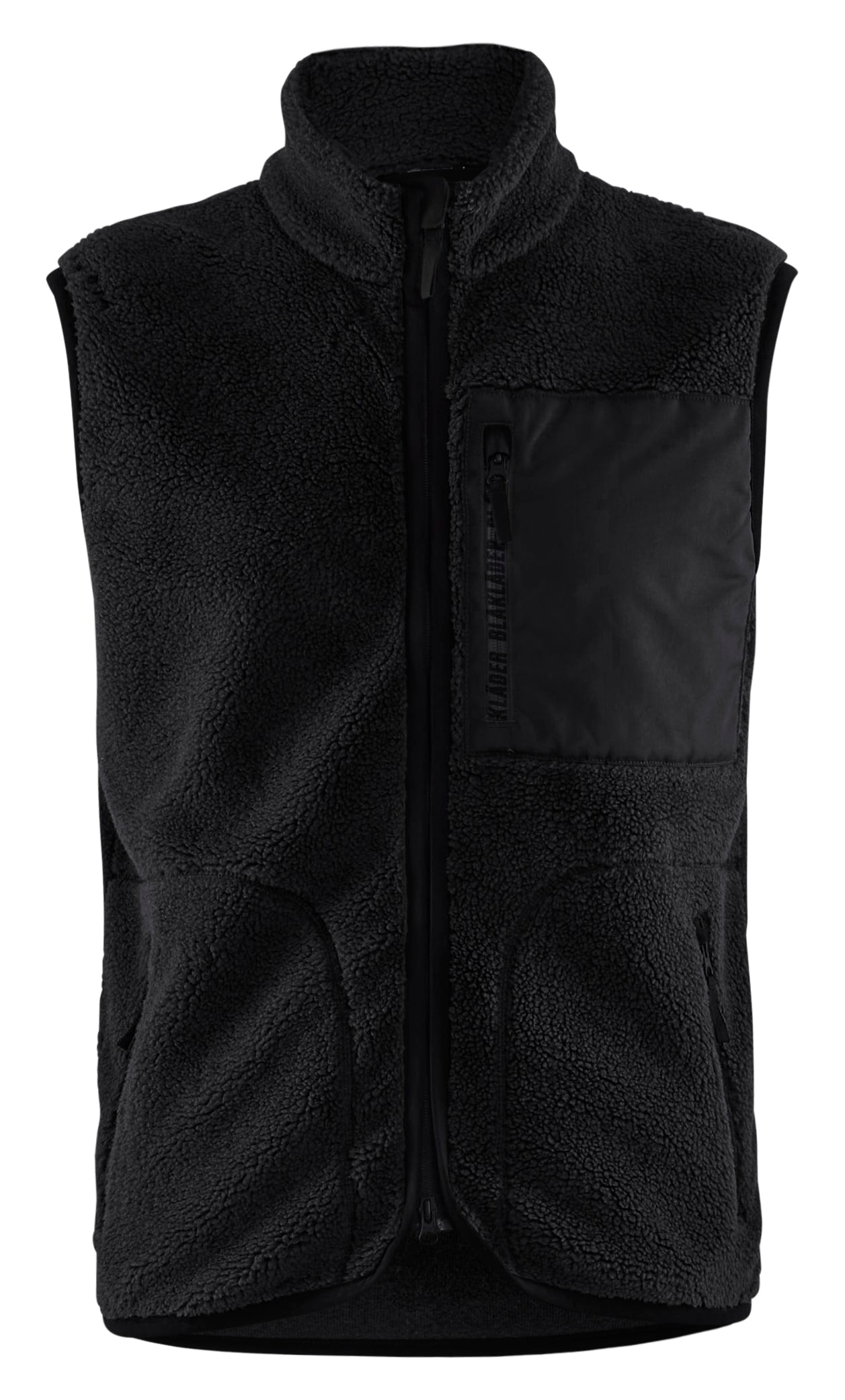 Blåkläder 3820 Fiberpels Vest detalje til broderi