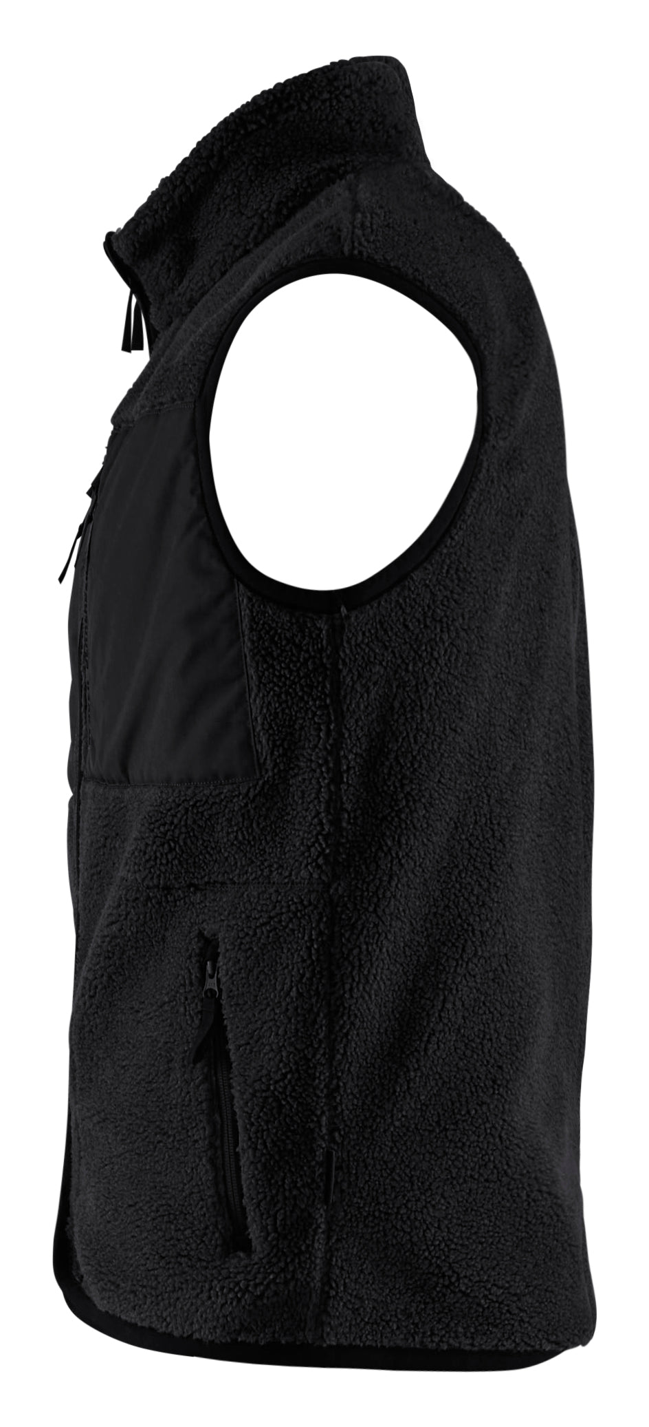 Blåkläder 3820 Fiberpels Vest nærbillede med logo