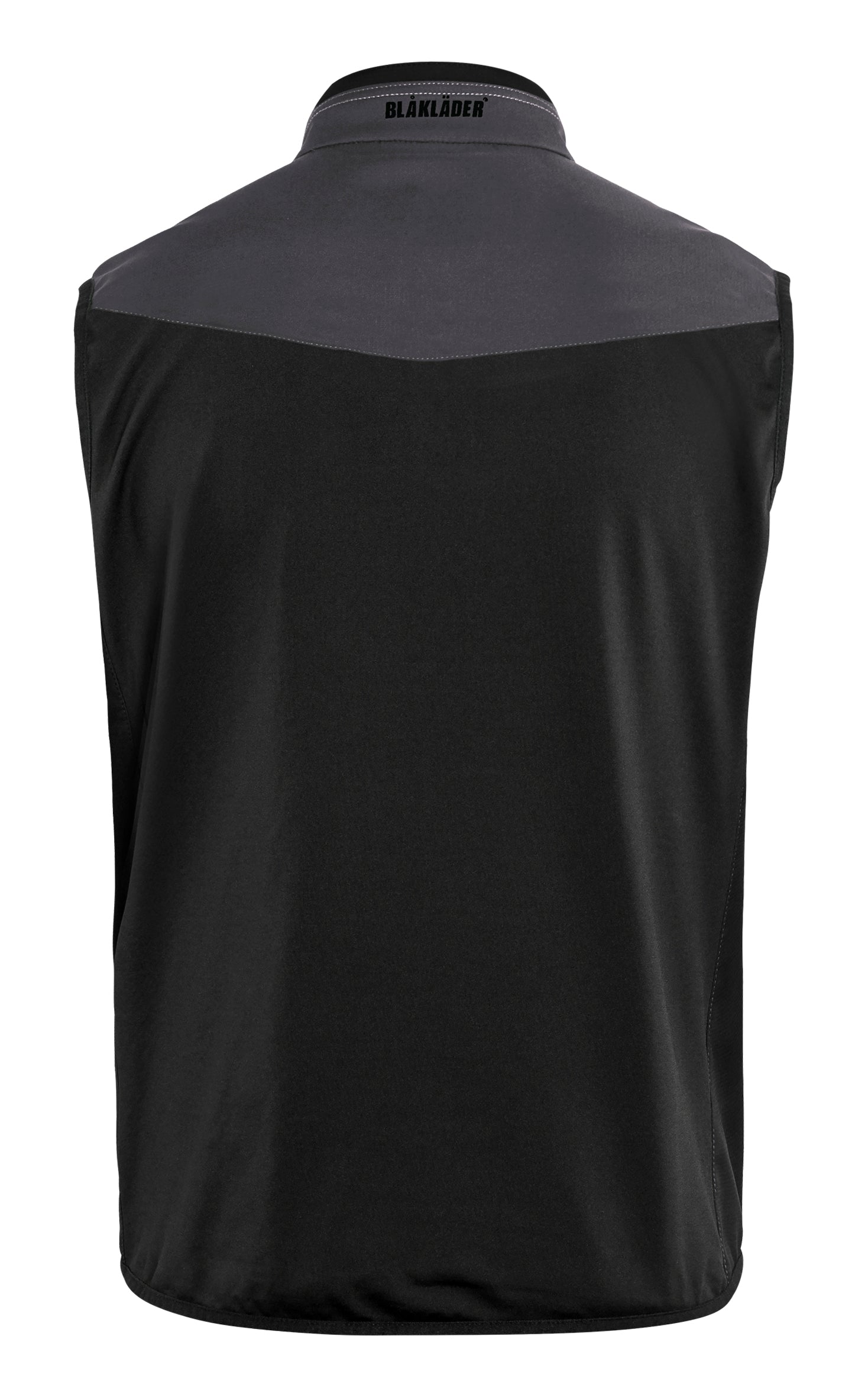 Blåkläder 3850 Softshell Vest nærbillede med logo