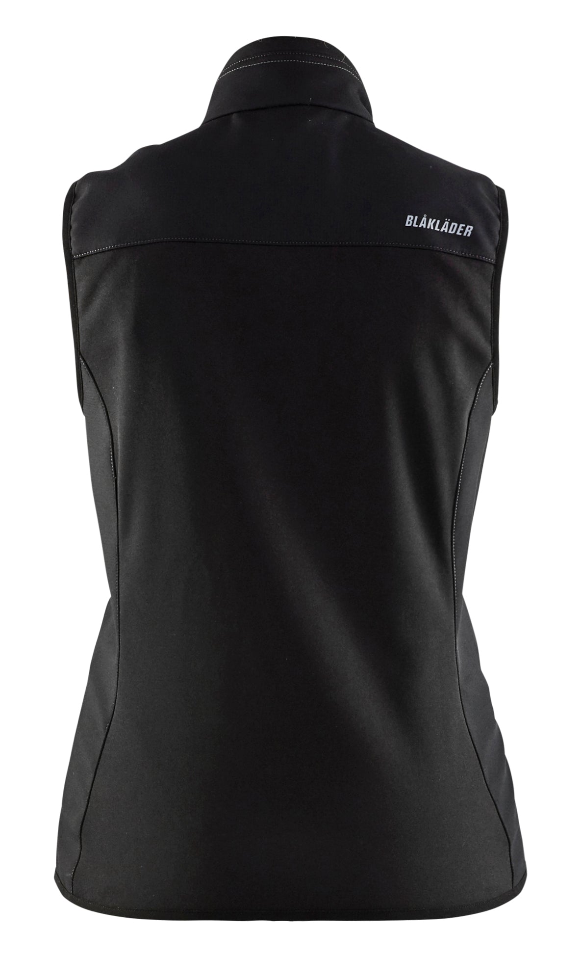 Blåkläder 3851 Dame Softshell Vest nærbillede med logo