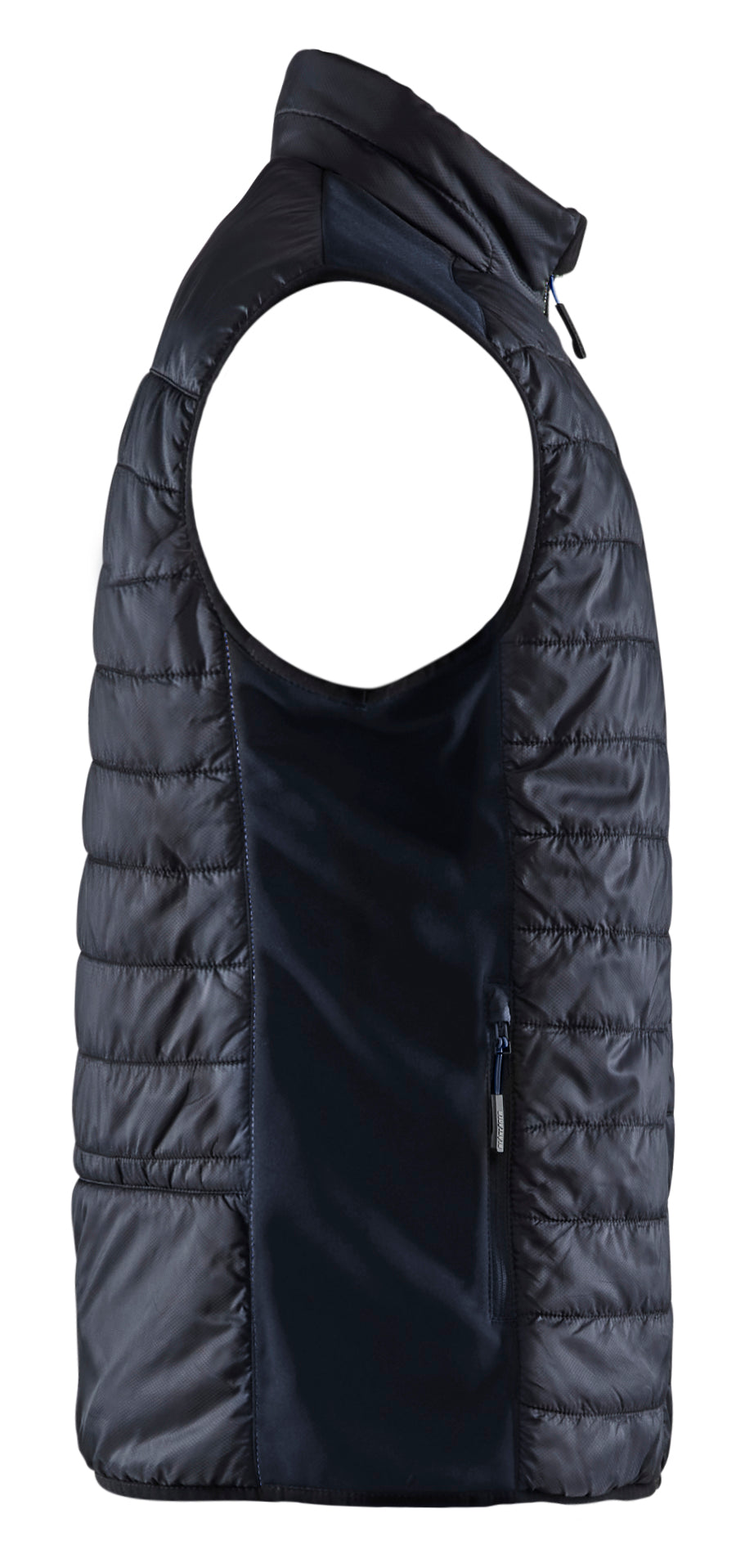 Blåkläder 3863 Vest Foret nærbillede til broderi