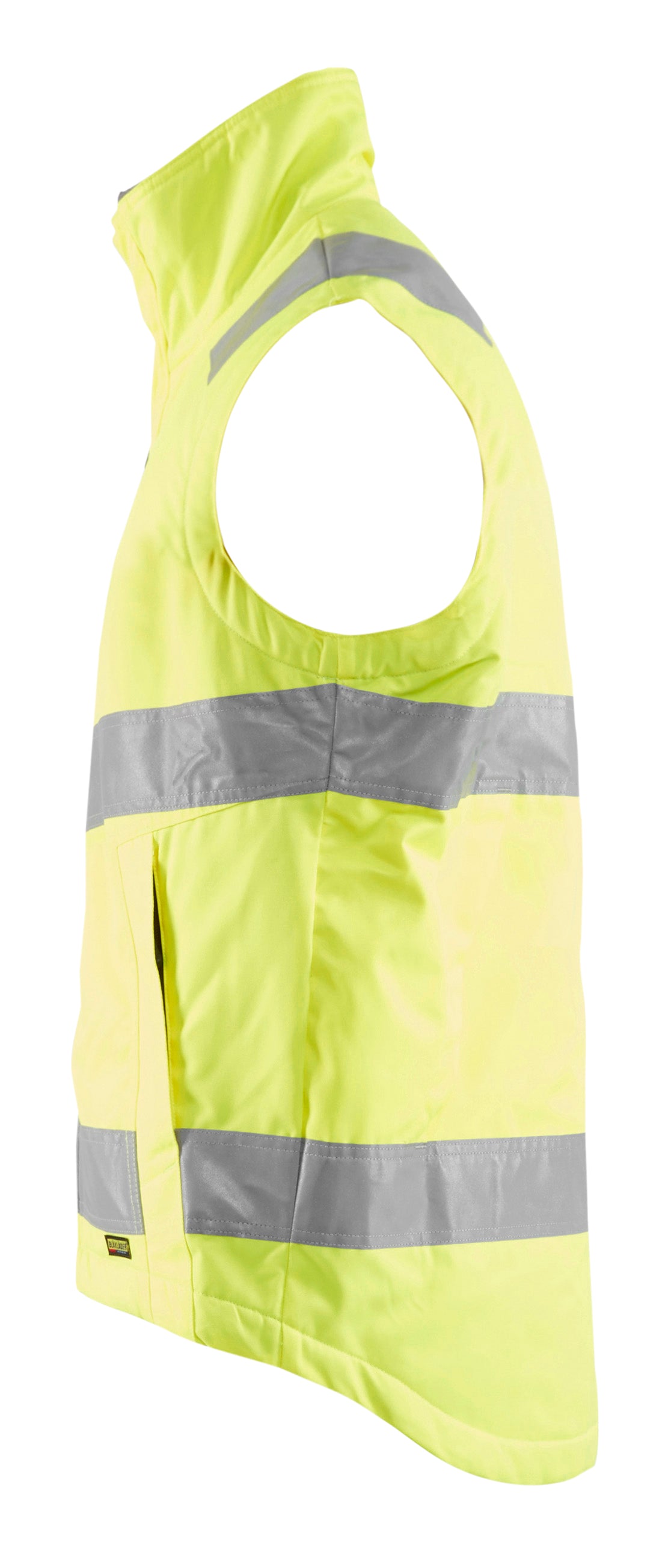 Blåkläder 3870 High Vis Vintervest produktfoto med tryk