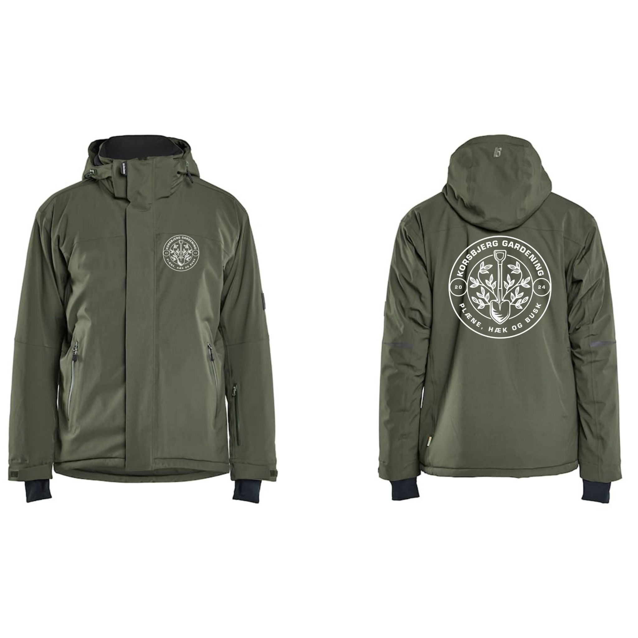 Korsbjerg Gardening Blåkläder 4991 Striker Vinterjakke 4-vejs Stretch m bryst og ryglogo