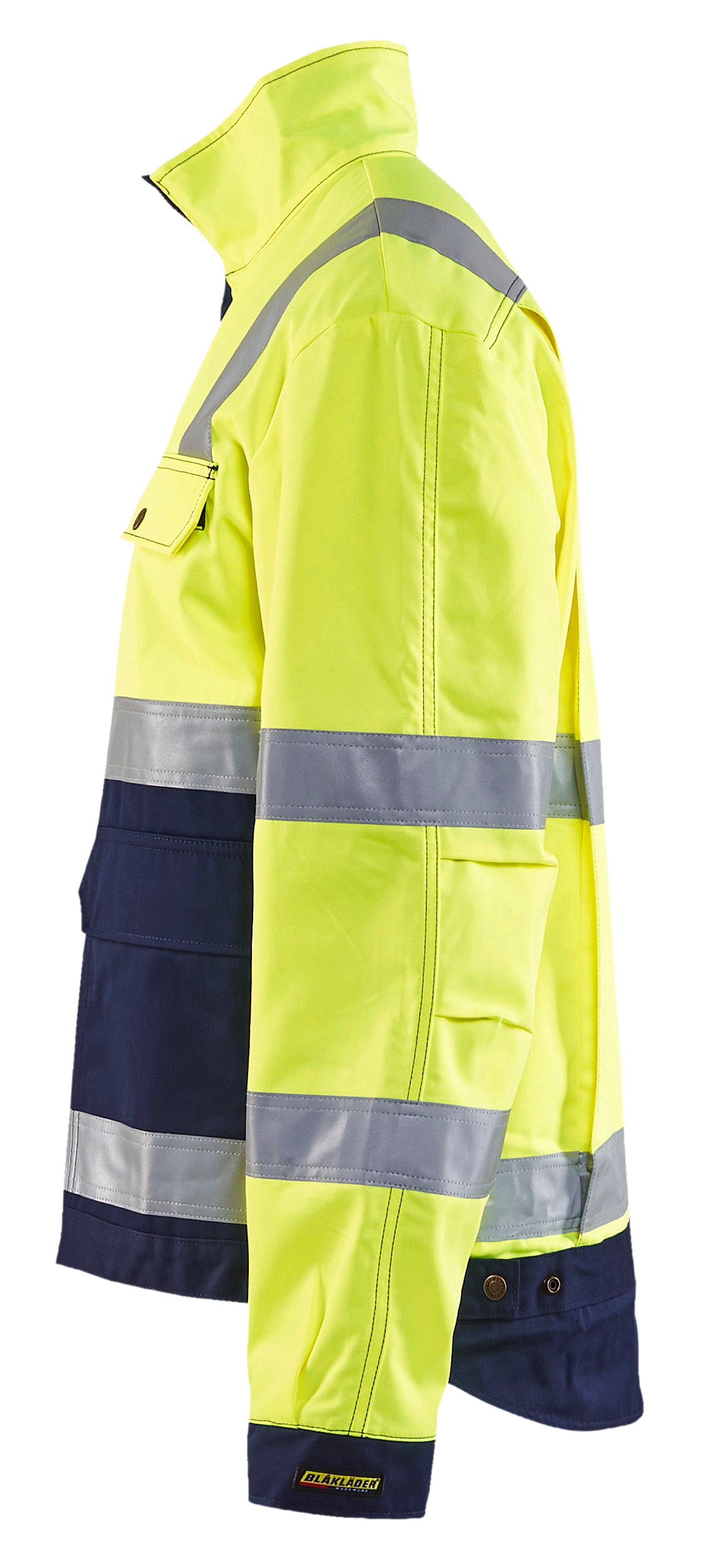 Blåkläder 4023 High Vis Arbejdsjakke produktfoto med tryk