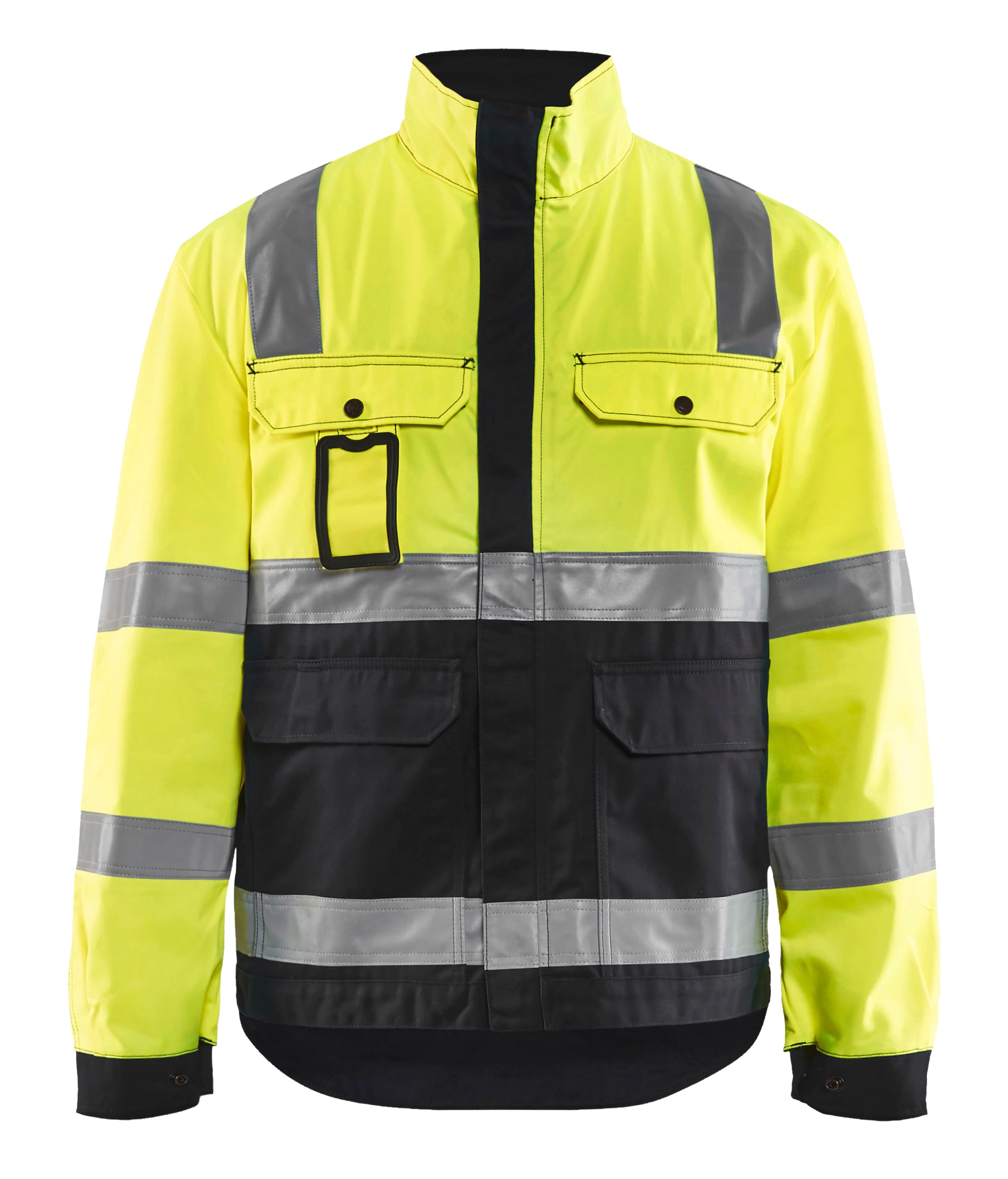 Blåkläder 4023 High Vis Arbejdsjakke materiale med firmalogo
