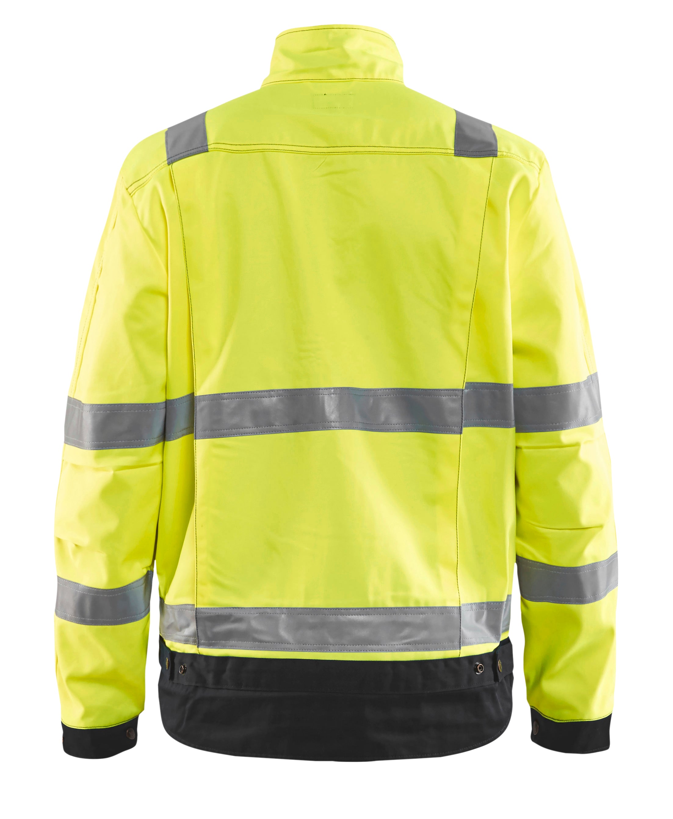 Blåkläder 4023 High Vis Arbejdsjakke nærbillede med logo