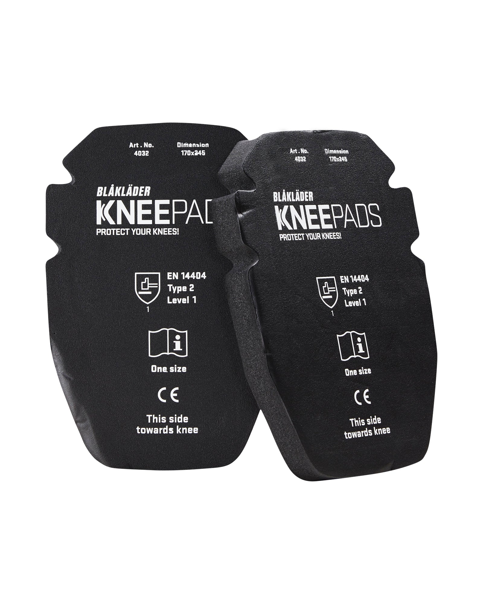 Blåkläder 4032 Knæpuder gel, Sort
