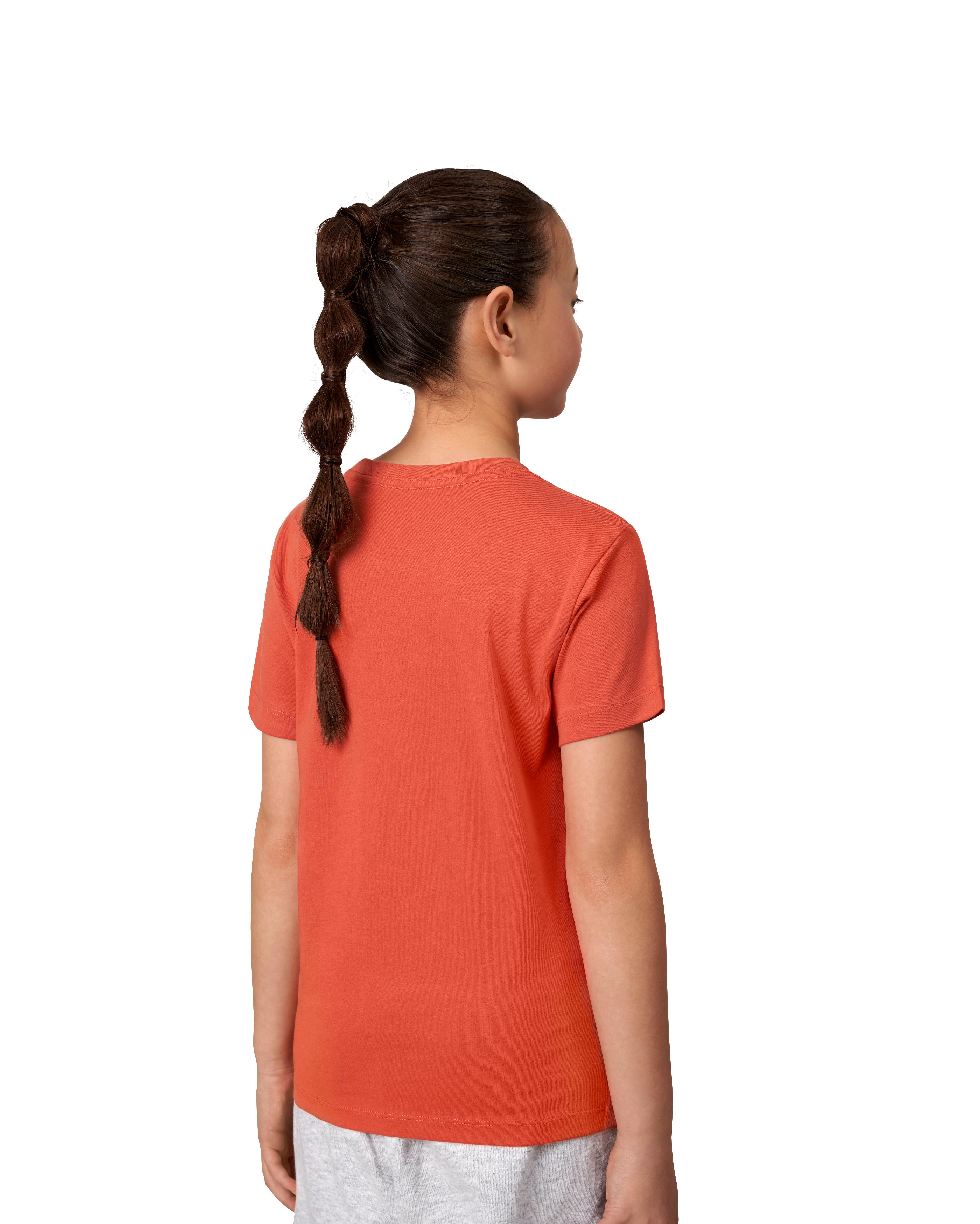 ID 40552 Økologisk T-shirt | børn detalje med logo