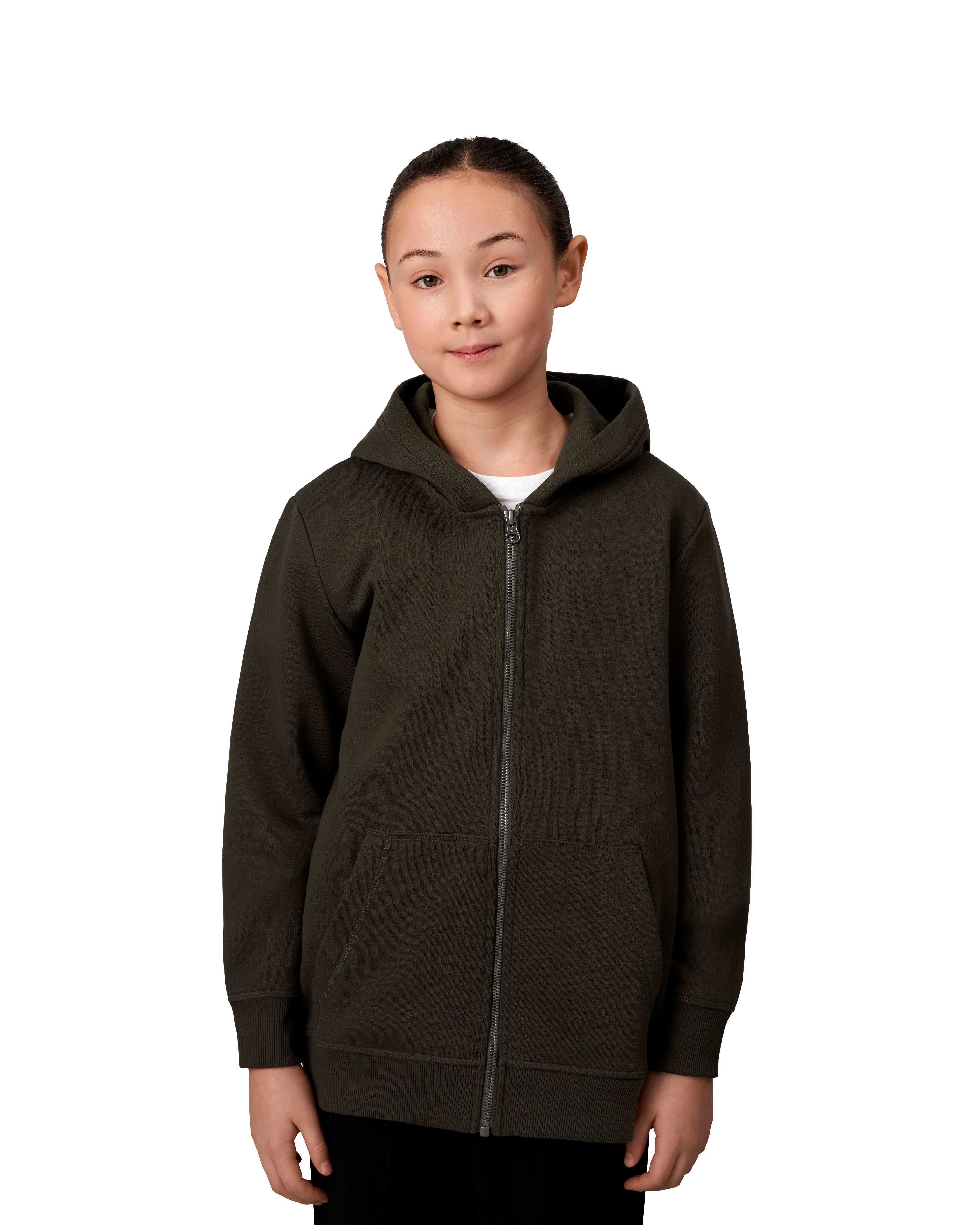 ID 40638 CORE zip hoodie | børn detalje med firmalogo