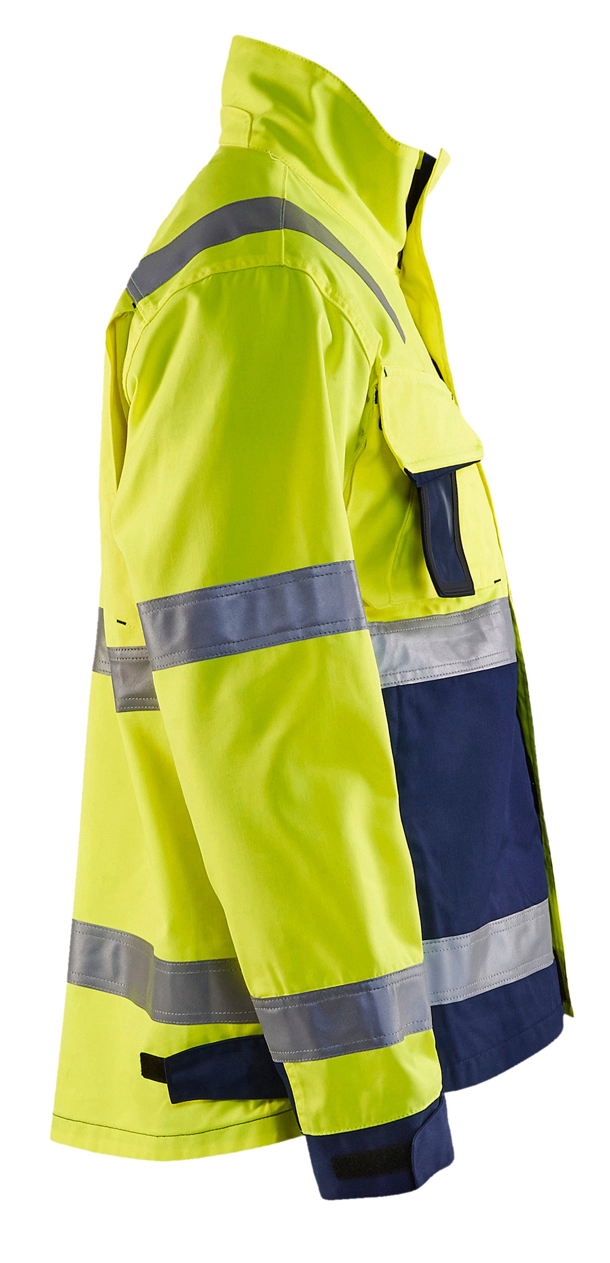 Blåkläder 4064 High Vis Arbejdsjakke detalje til broderi