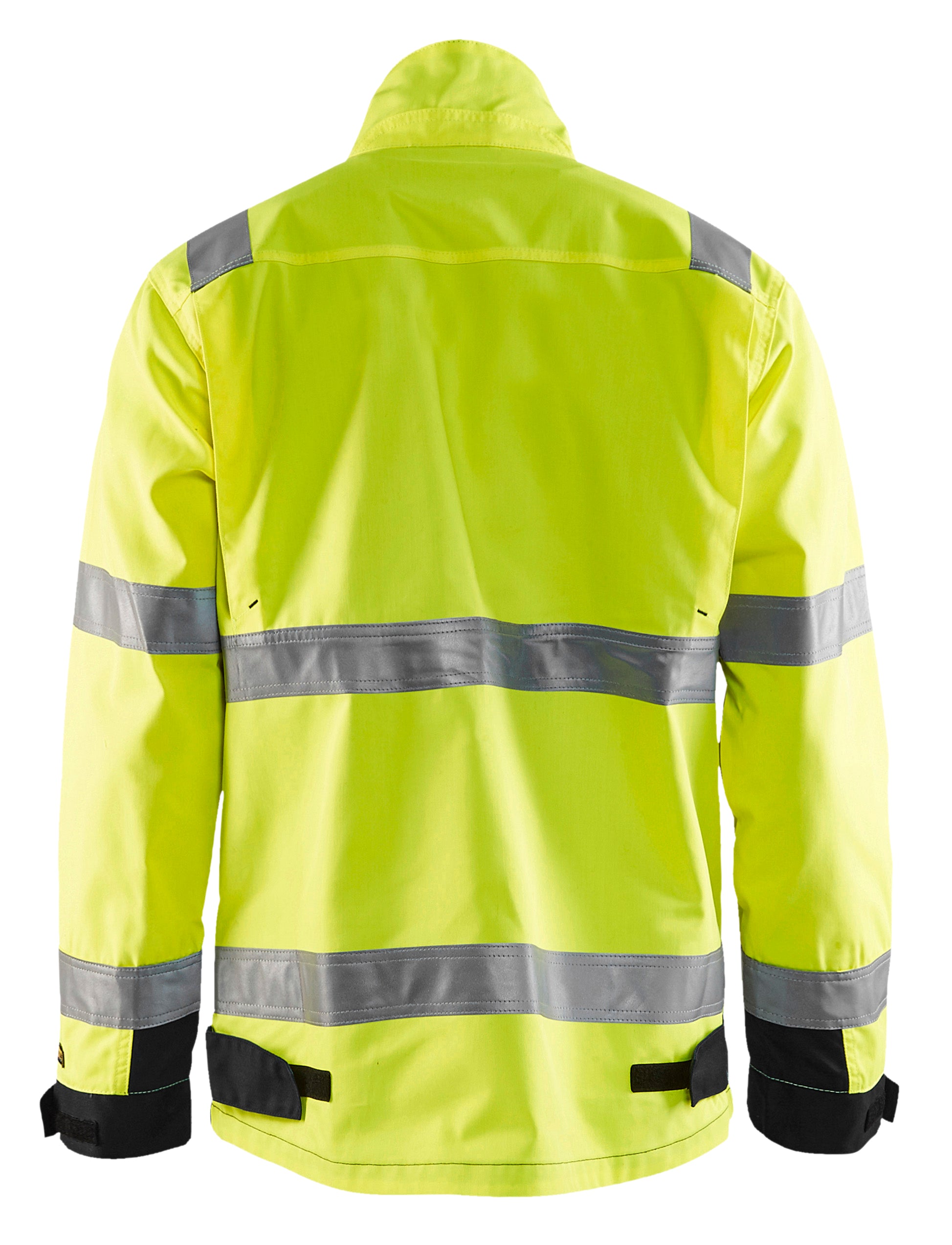Blåkläder 4064 High Vis Arbejdsjakke nærbillede med logo