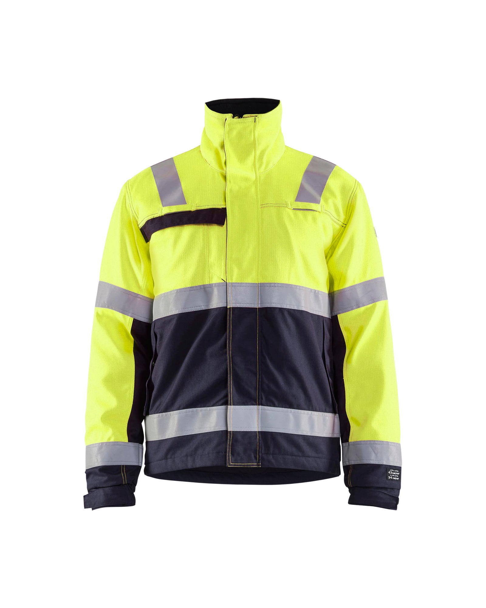 Blåkläder 4069 Multinorm VinterJakke, High Vis Gul/Marineblå