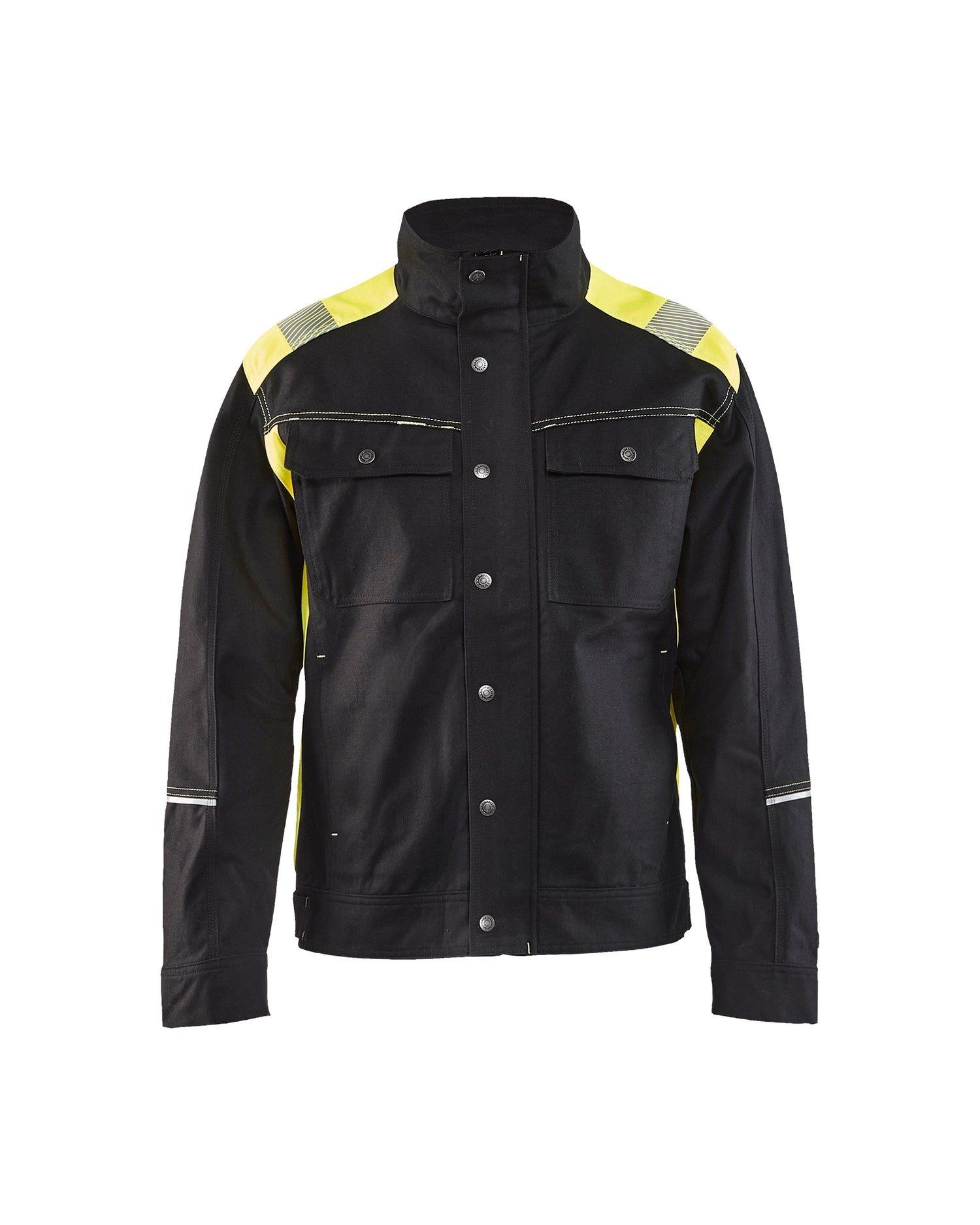 Blåkläder 4095 Håndværker Jakke, Sort/High Vis Gul