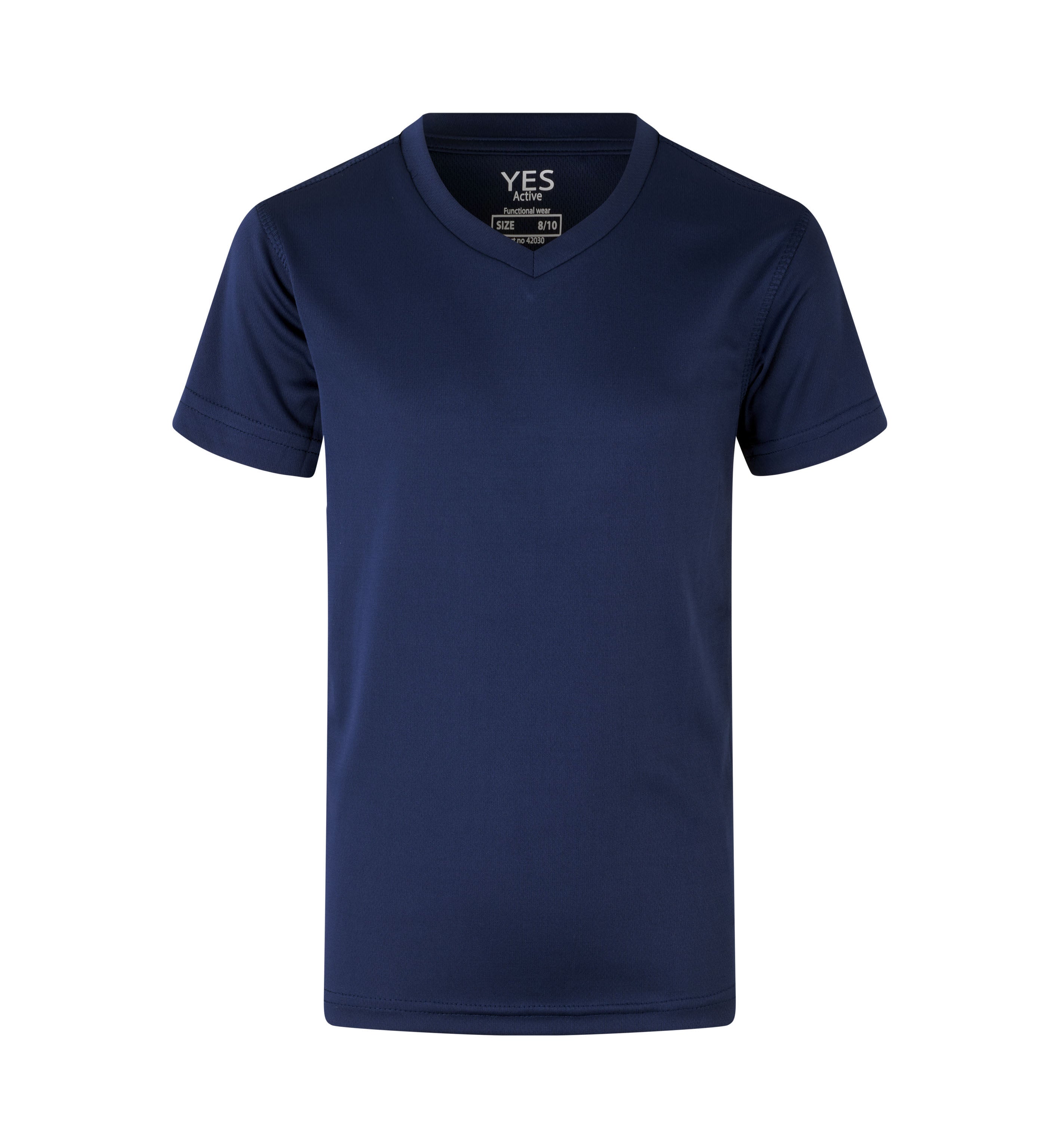ID 42030 YES Active T-shirt | børn nærbillede med logo