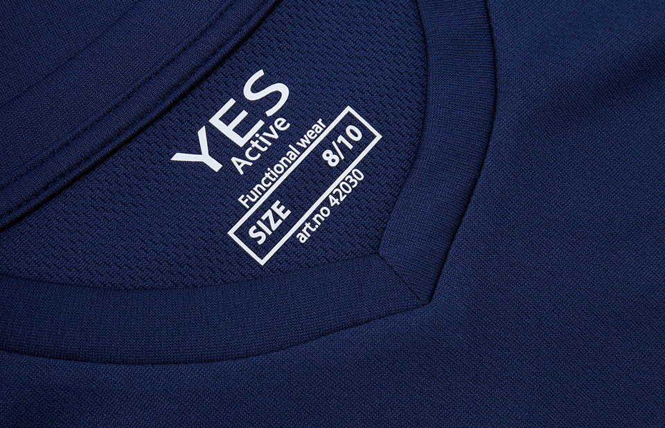 ID 42030 YES Active T-shirt | børn detalje med firmalogo