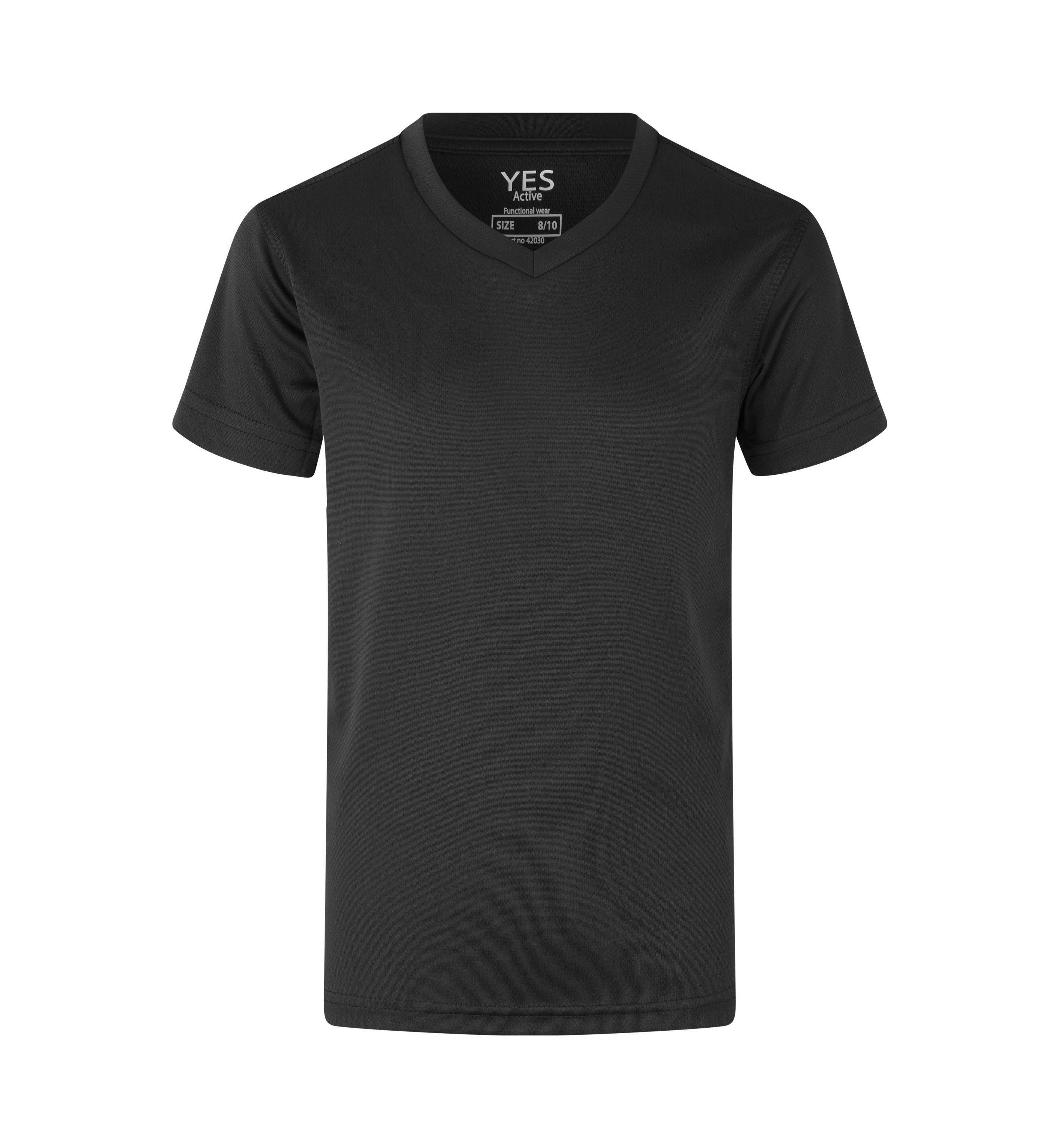 ID 42030 YES Active T-shirt | børn materiale med logo