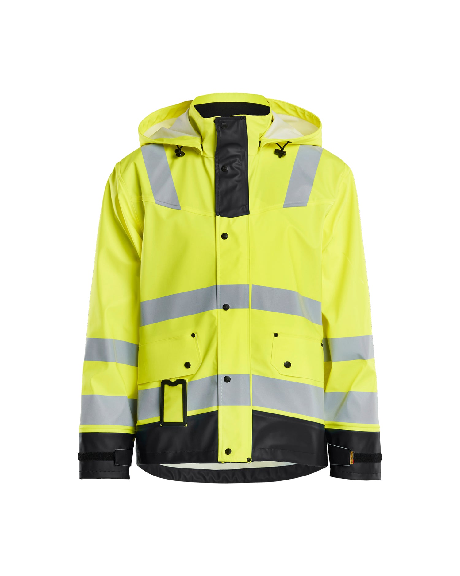 Blåkläder 4302 High Vis Regnjakke Level 2, High Vis Gul/Sort