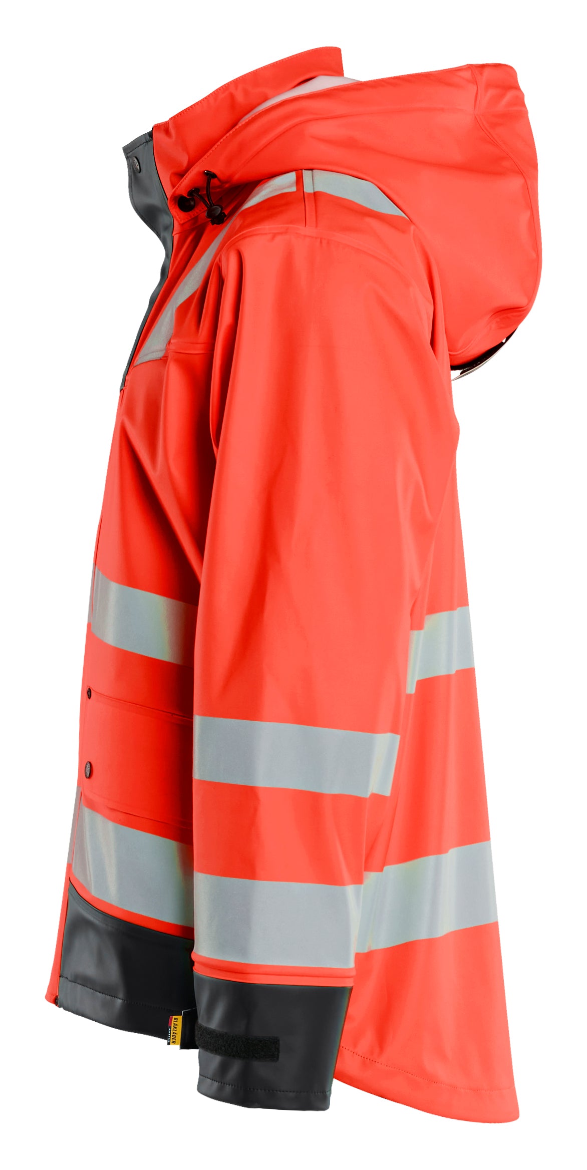 Blåkläder 4302 High Vis Regnjakke Level 2 materiale til broderi