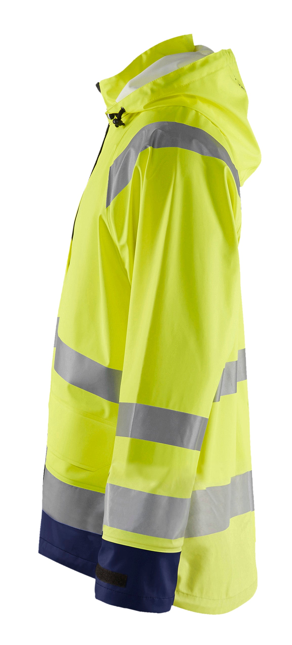 Blåkläder 4323 High Vis Regnjakke Level 1 produktfoto med tryk