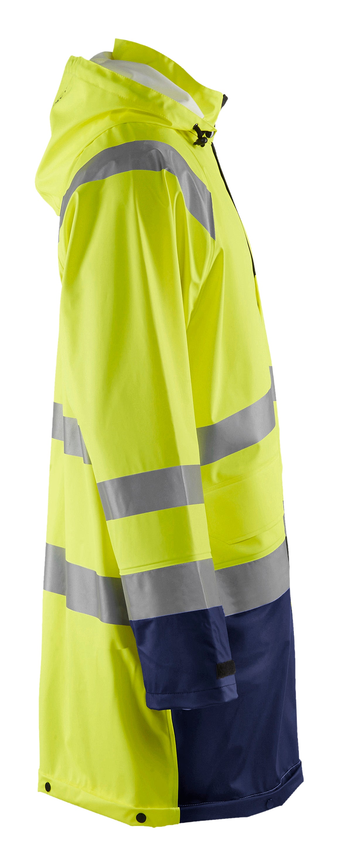 Blåkläder 4324 High Vis Regnjakke Level 1 detalje til broderi