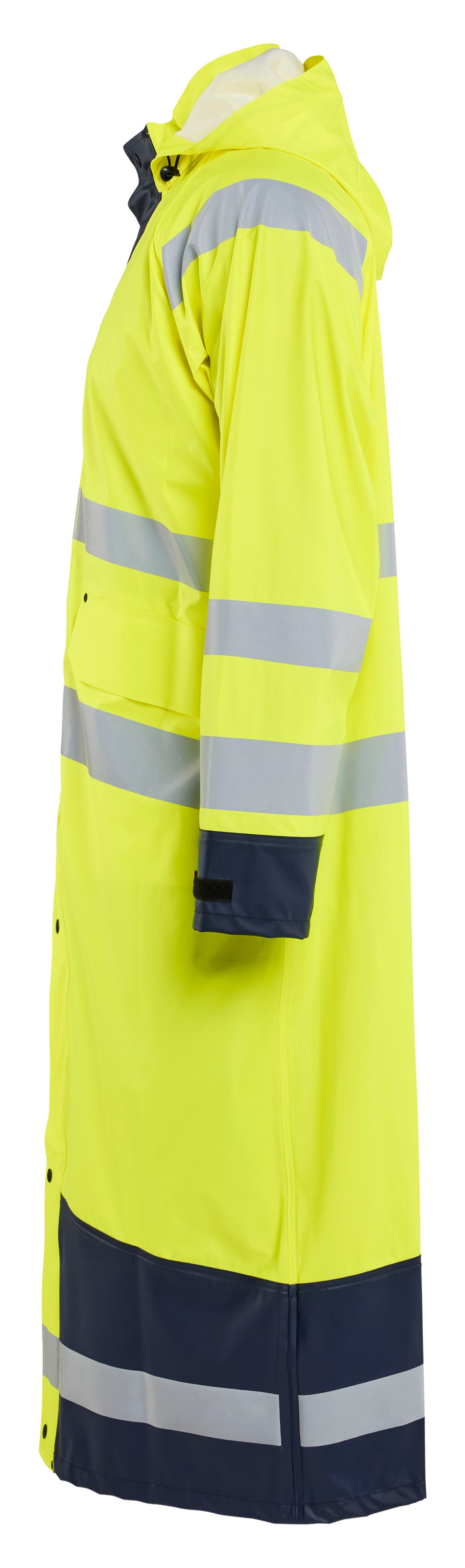 Blåkläder 4325 High Vis Regnjakke Level 1 produktfoto med tryk