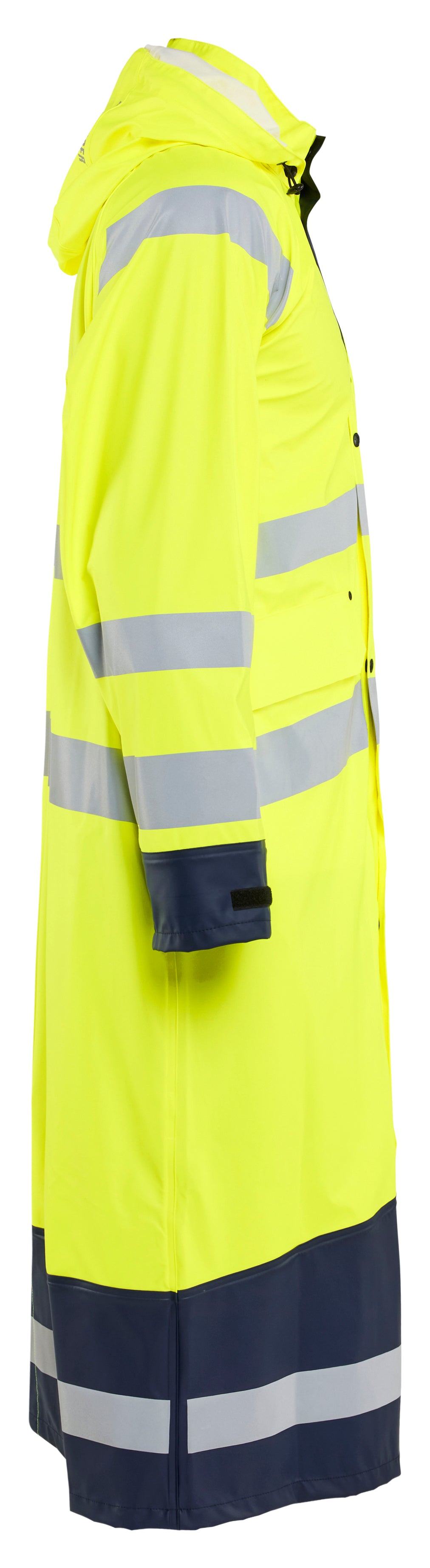 Blåkläder 4325 High Vis Regnjakke Level 1 detalje til broderi