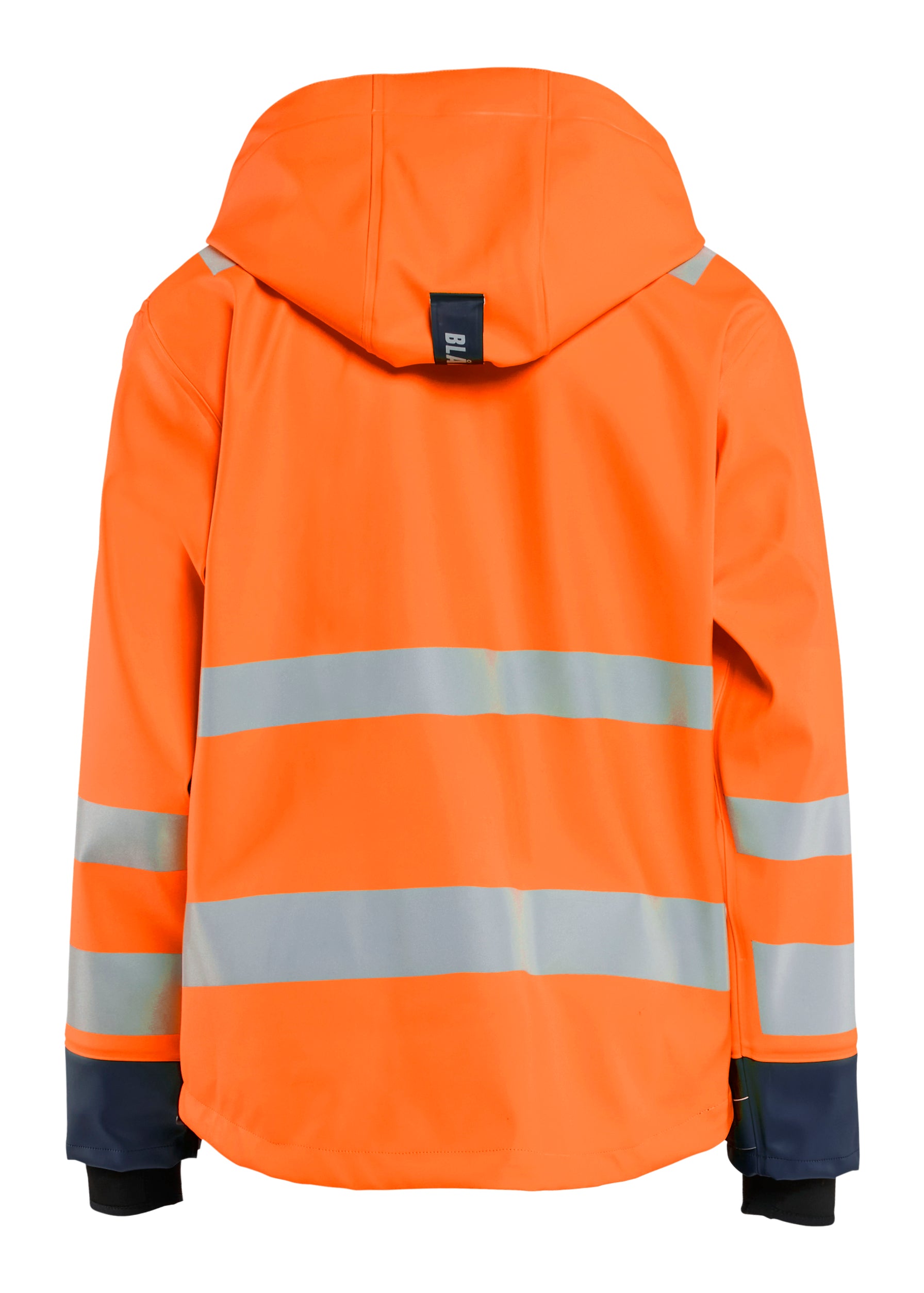 Blåkläder 4327 High Vis Regnjakke Level 3 detalje med logo