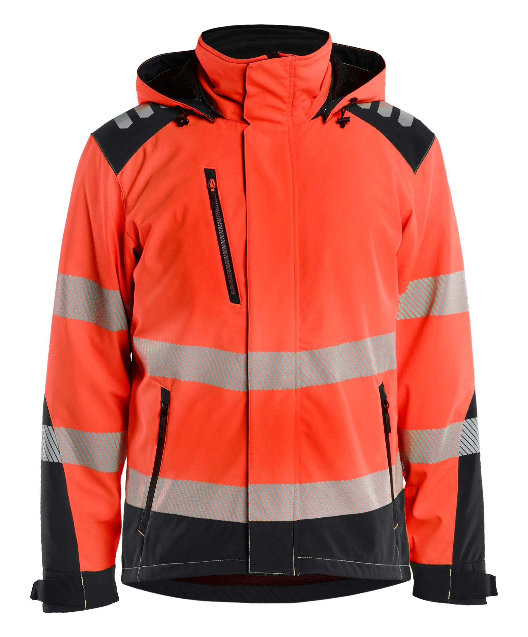 Blåkläder 4400 High Vis Letforet Vinter Softshelljakke produktfoto med firmalogo