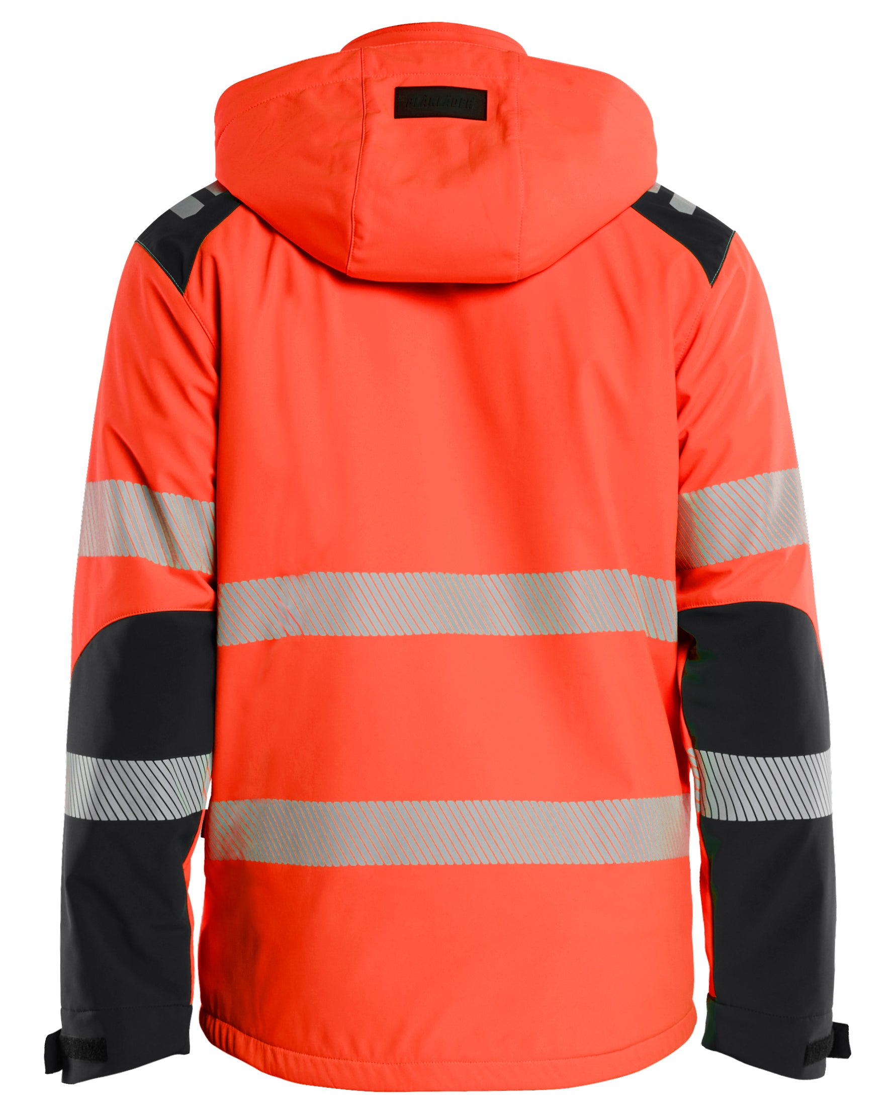 Blåkläder 4400 High Vis Letforet Vinter Softshelljakke detalje med logo