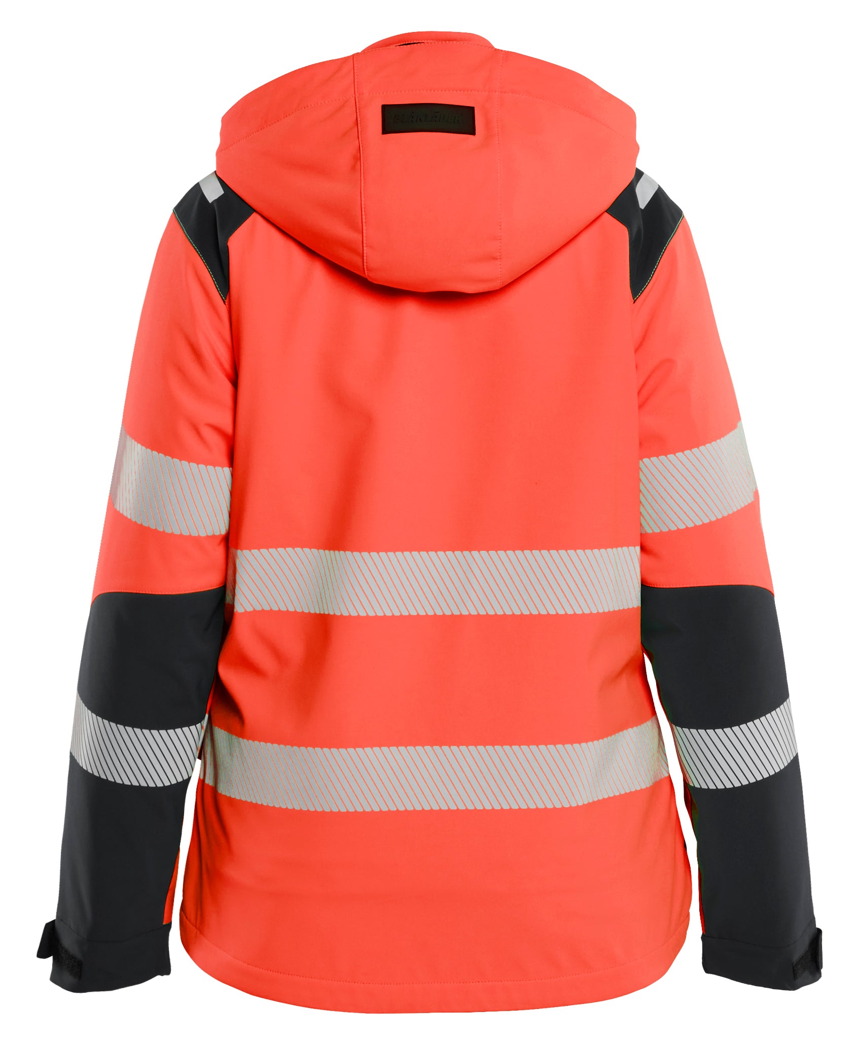Blåkläder 4401 Dame High Vis Letforet Vinter Softshelljakke detalje med logo