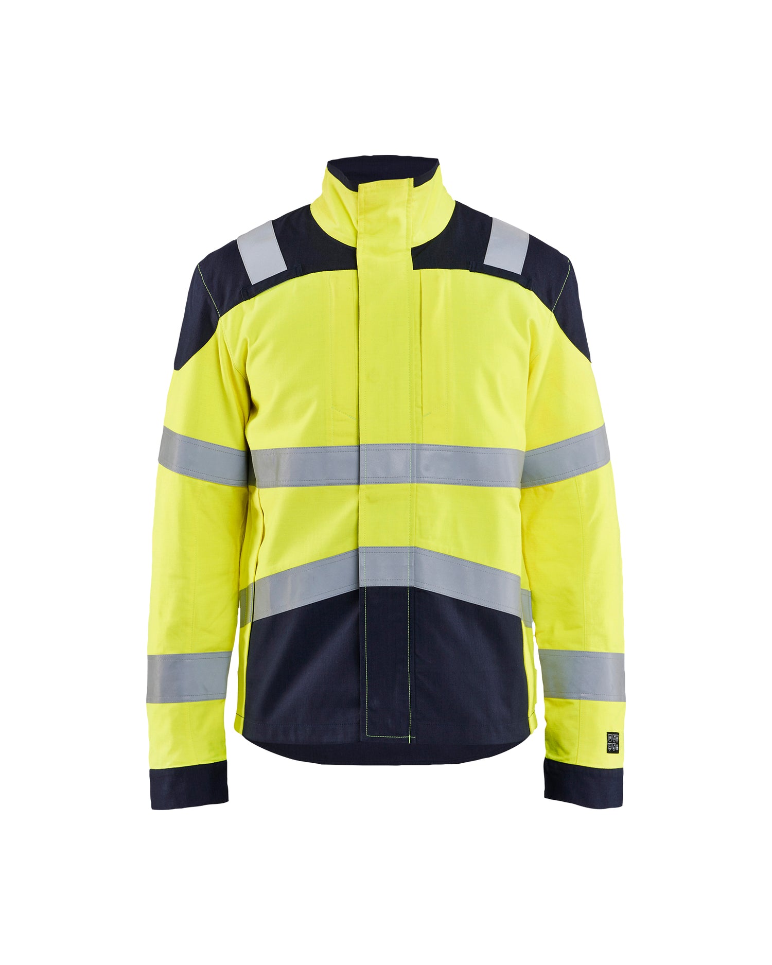 Blåkläder 4418 Multinorm Jakke Inherent APC 2, High Vis Gul/Marineblå