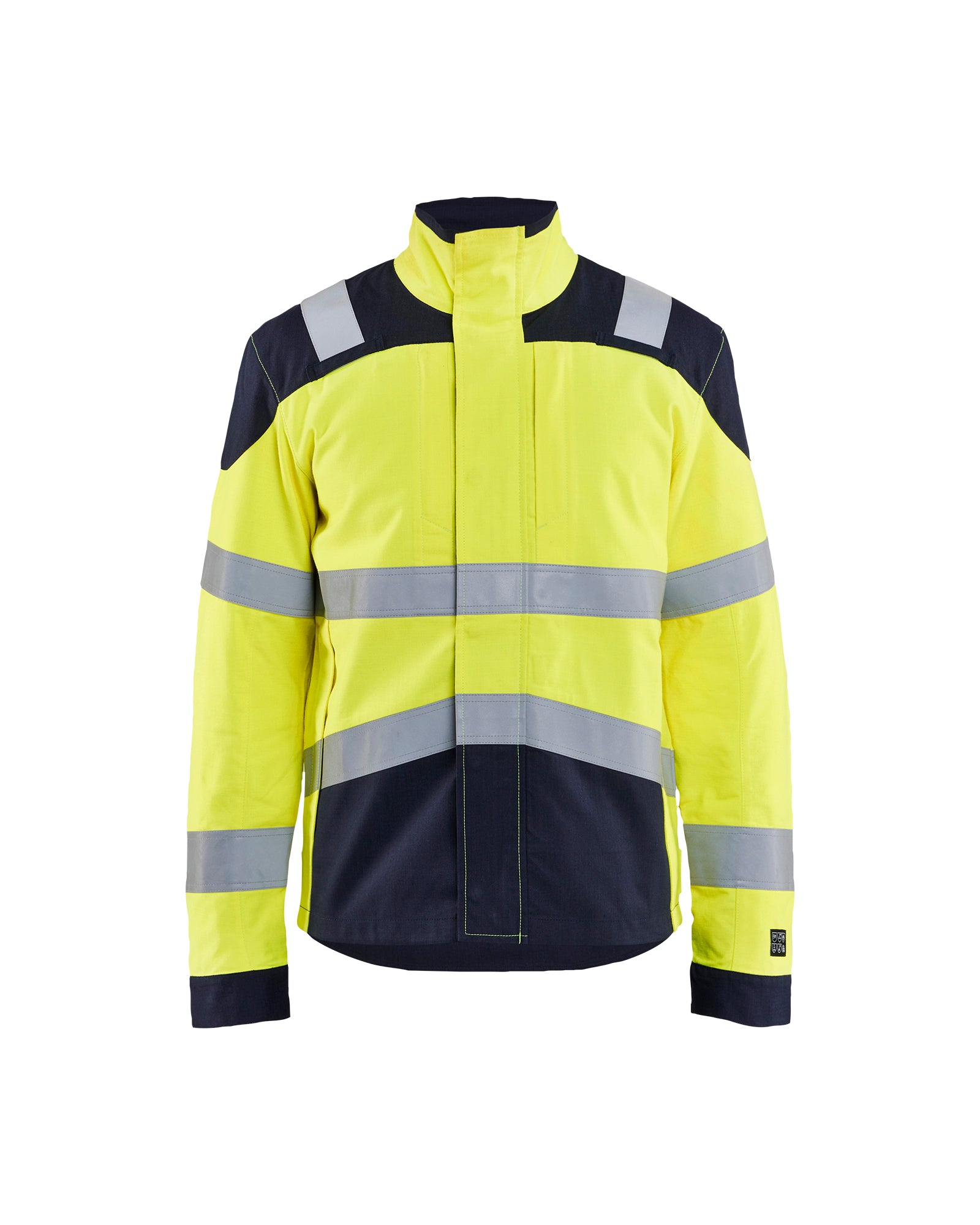 Blåkläder 4418 Multinorm Jakke Inherent APC 2, High Vis Gul/Marineblå