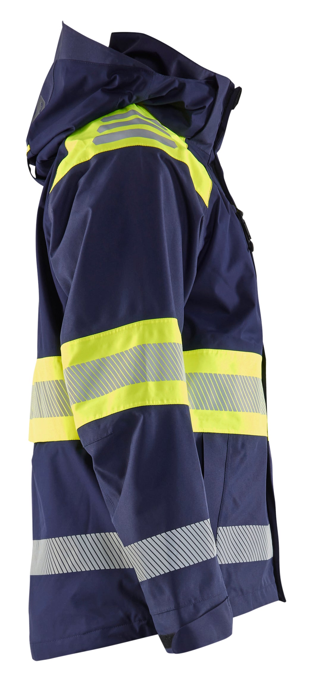 Blåkläder 4420 High Vis Skaljakke detalje til broderi