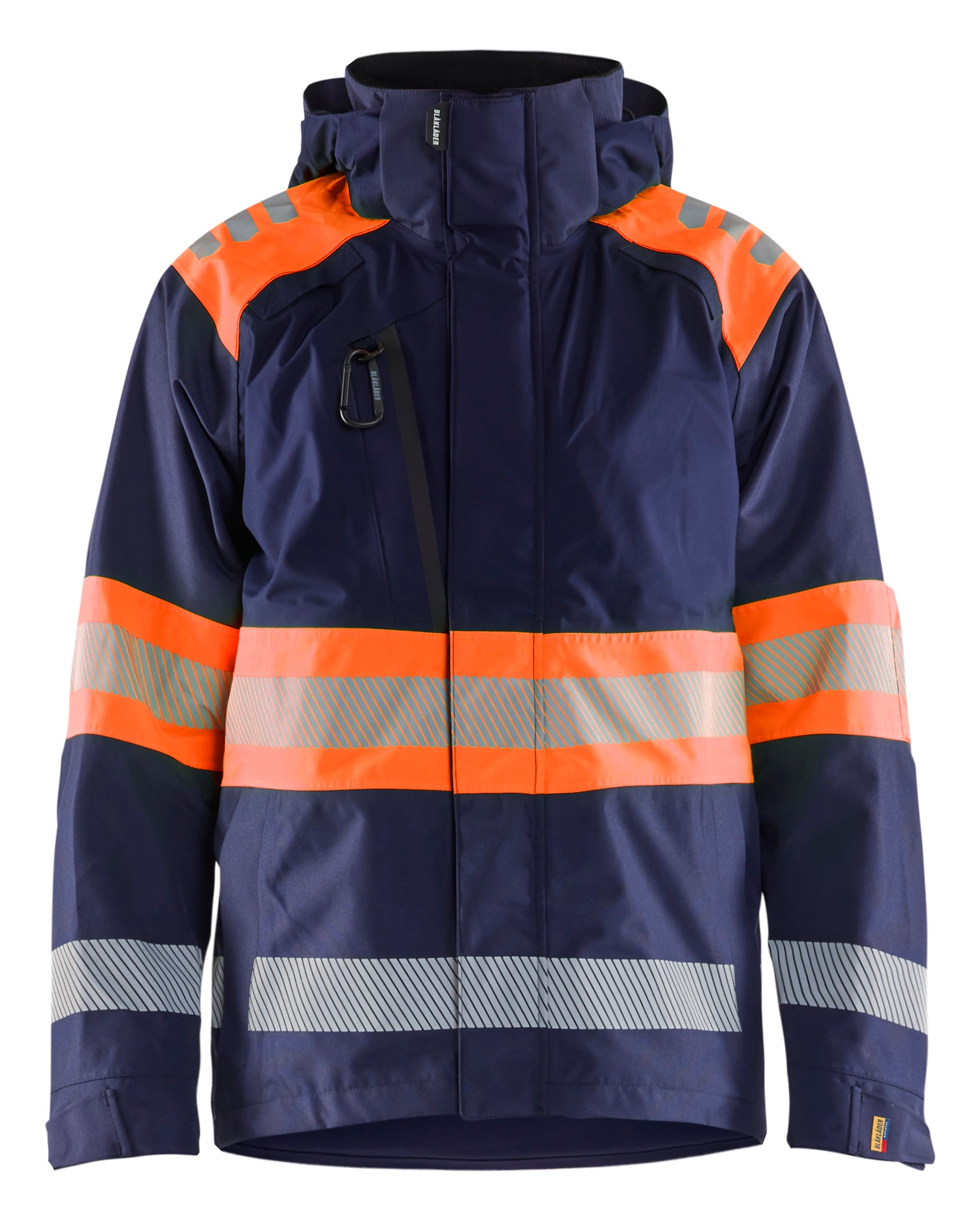 Blåkläder 4420 High Vis Skaljakke materiale med firmalogo