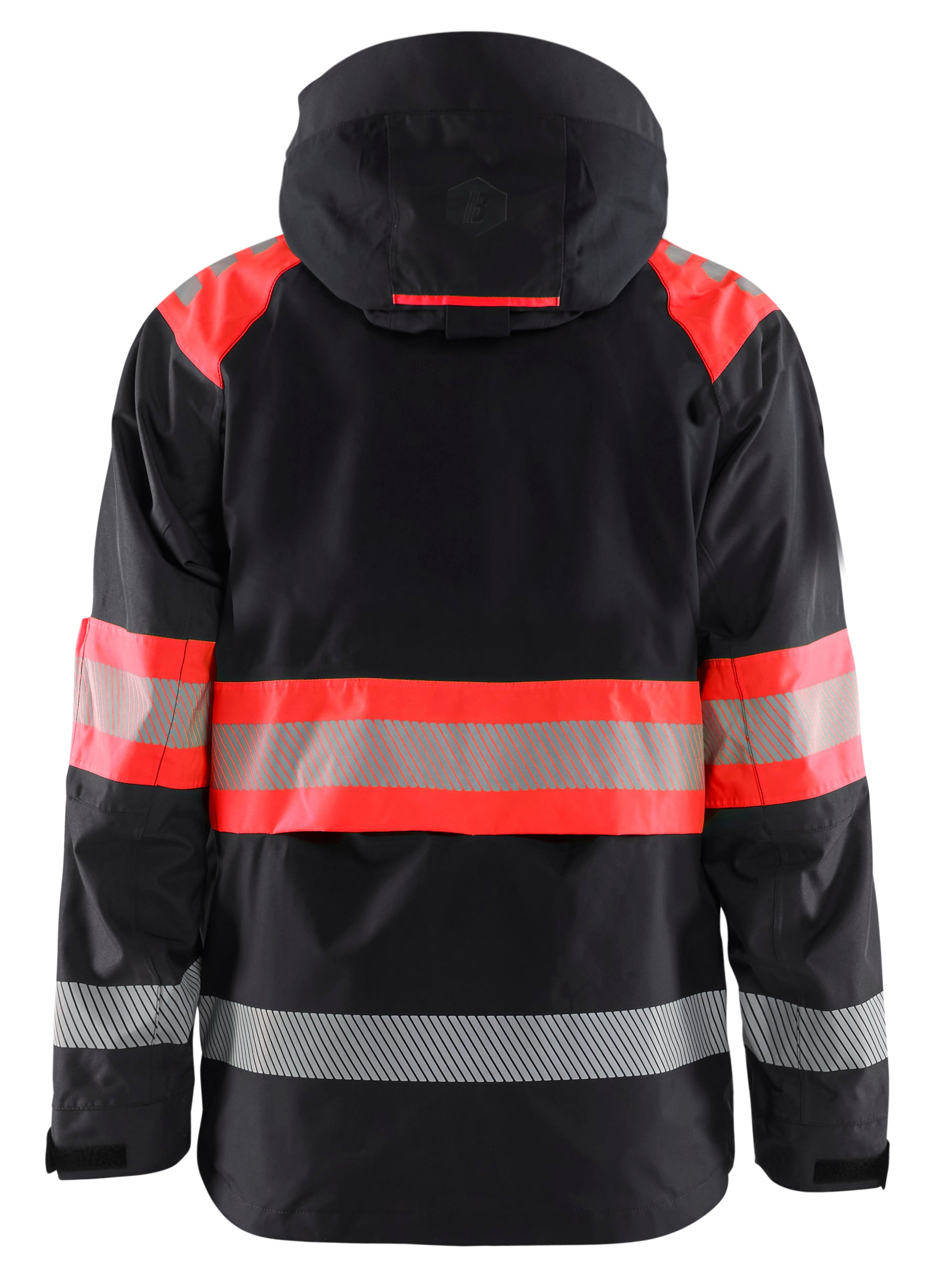 Blåkläder 4420 High Vis Skaljakke detalje med logo