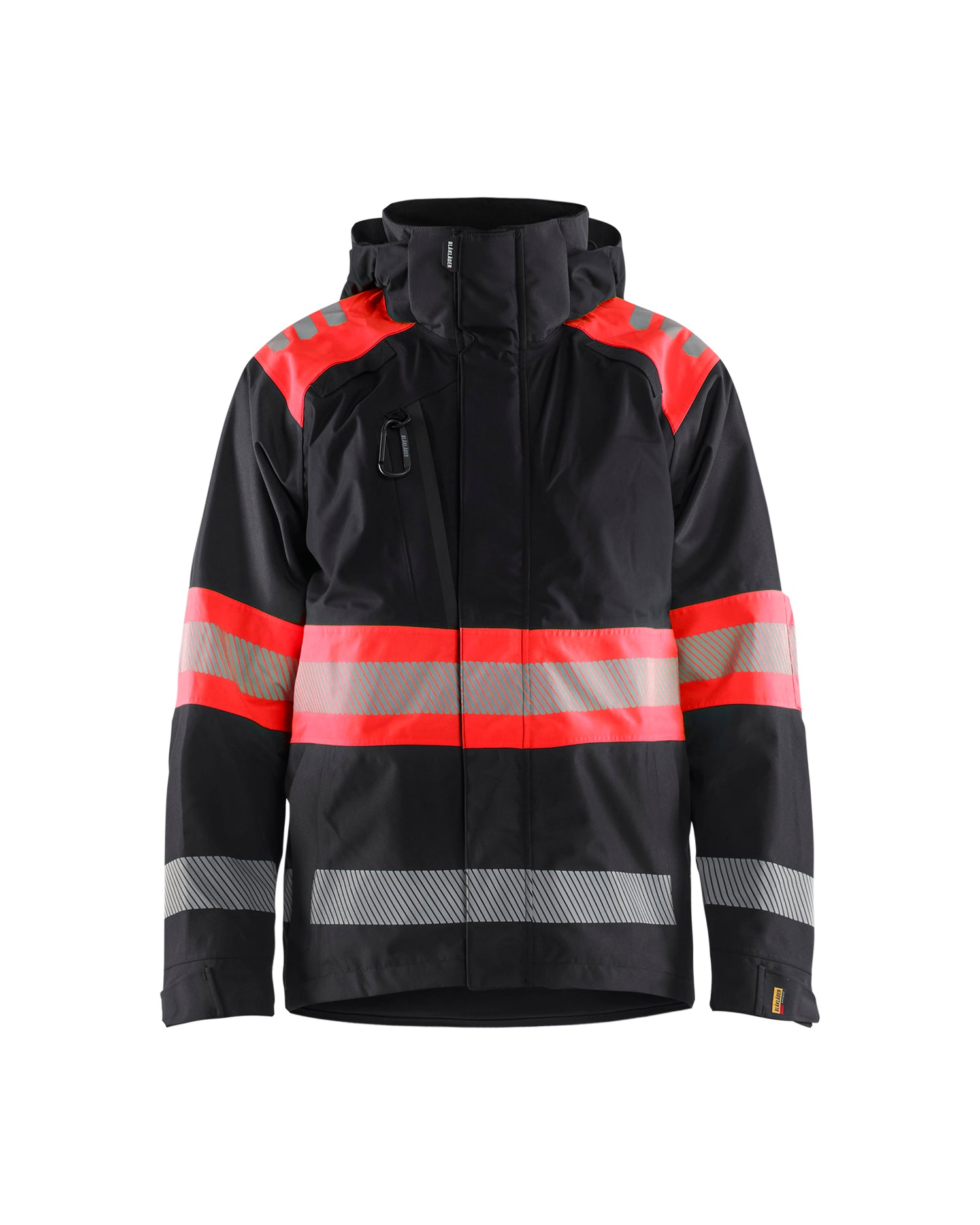 Blåkläder 4420 High Vis Skaljakke, Sort/High Vis Rød