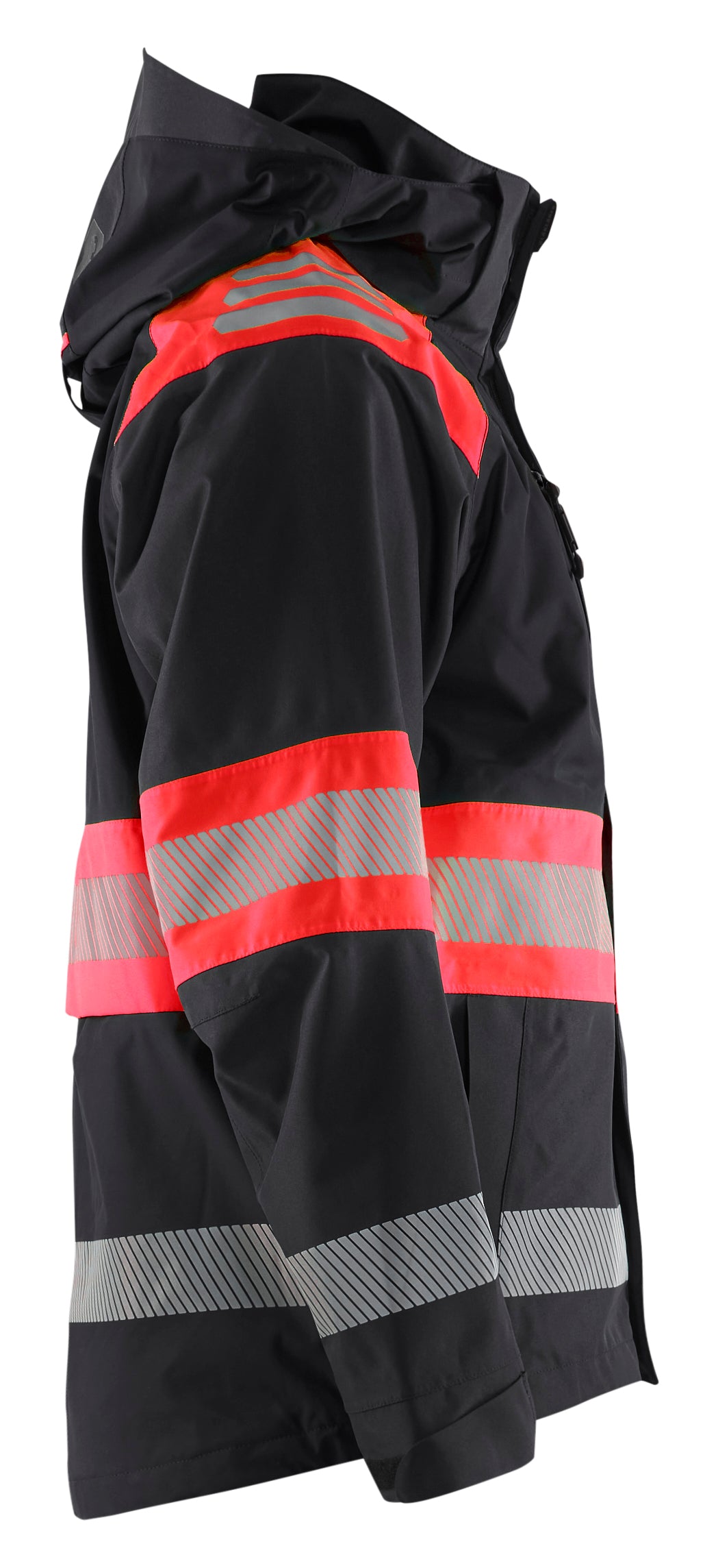 Blåkläder 4420 High Vis Skaljakke nærbillede til broderi