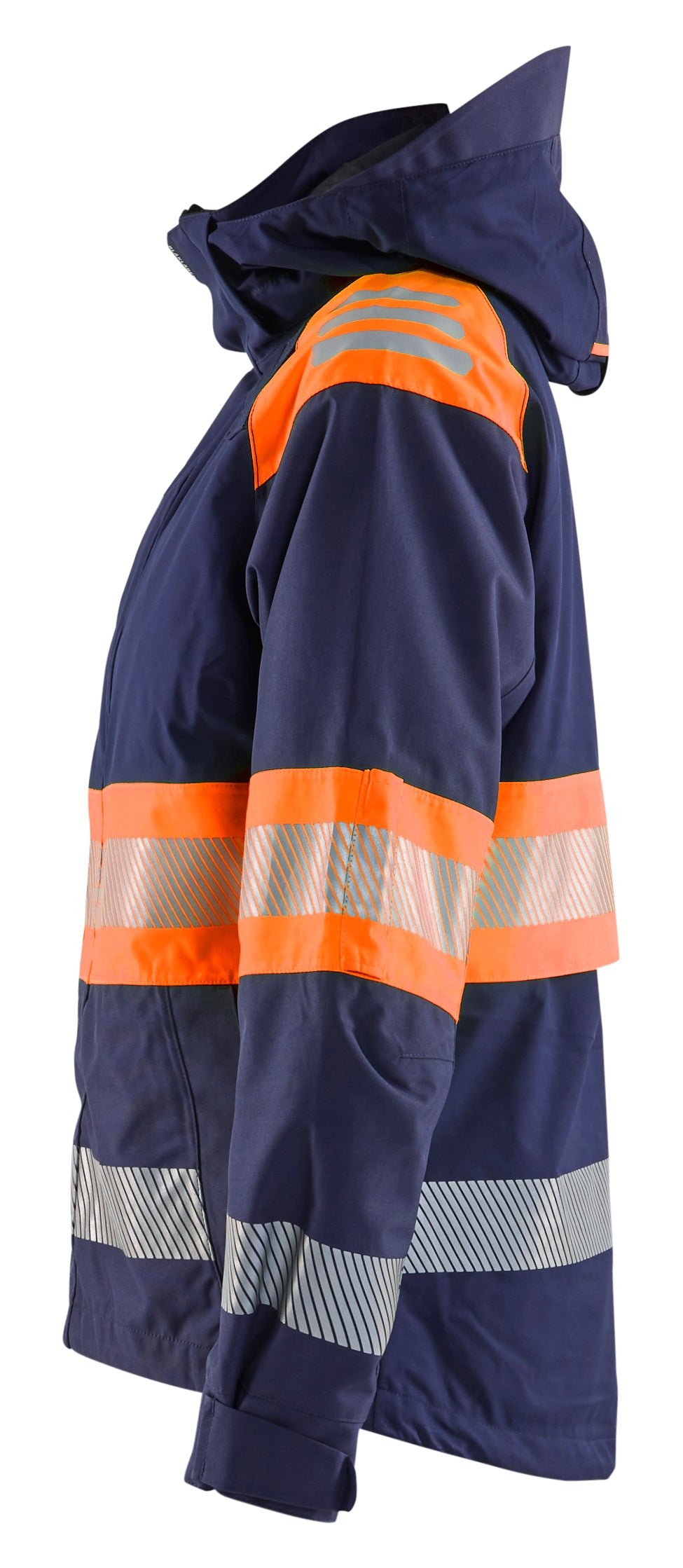 Blåkläder 4430 Dame High Vis Skaljakke produktbillede med tryk