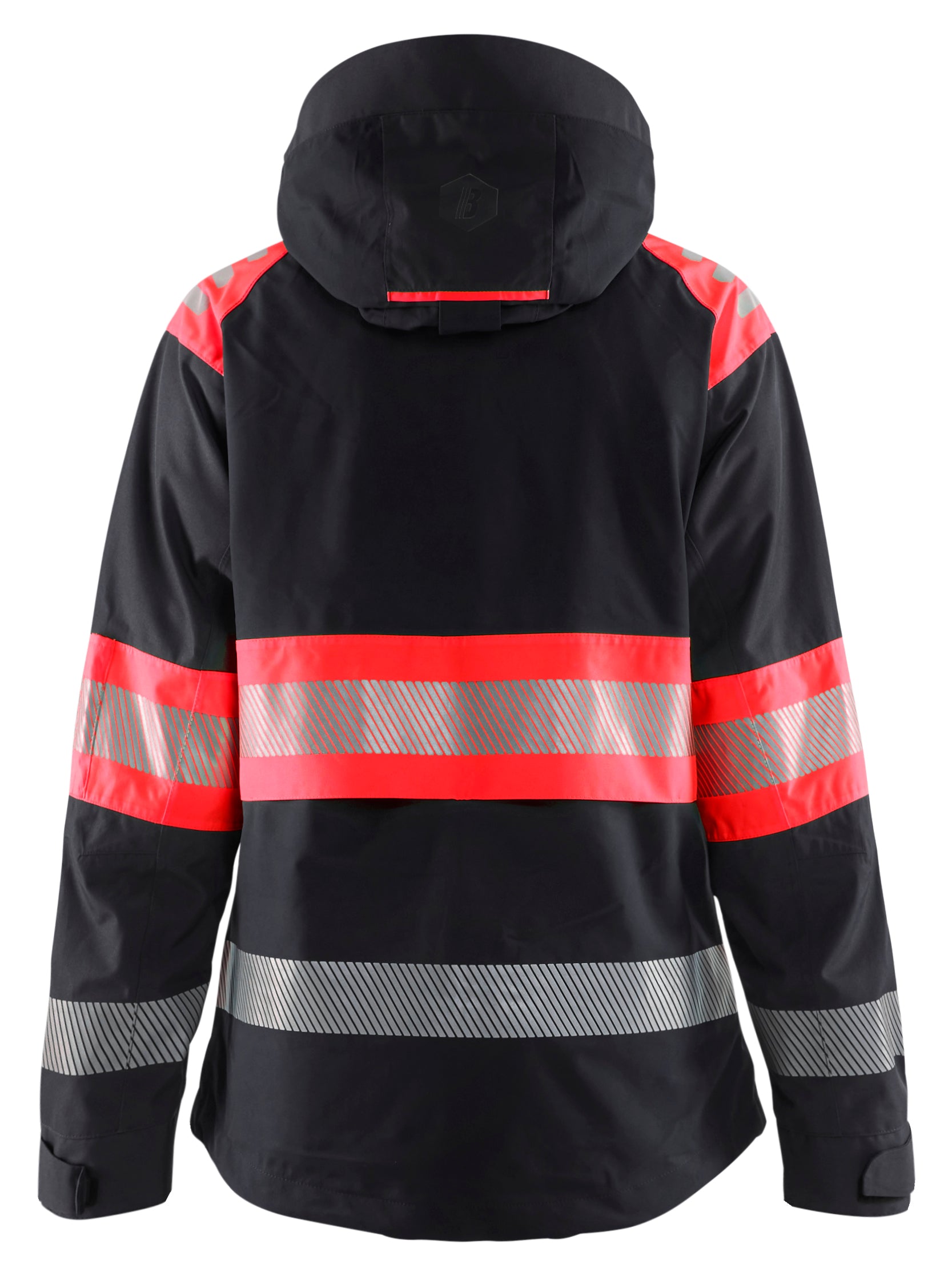 Blåkläder 4430 Dame High Vis Skaljakke detalje med logo